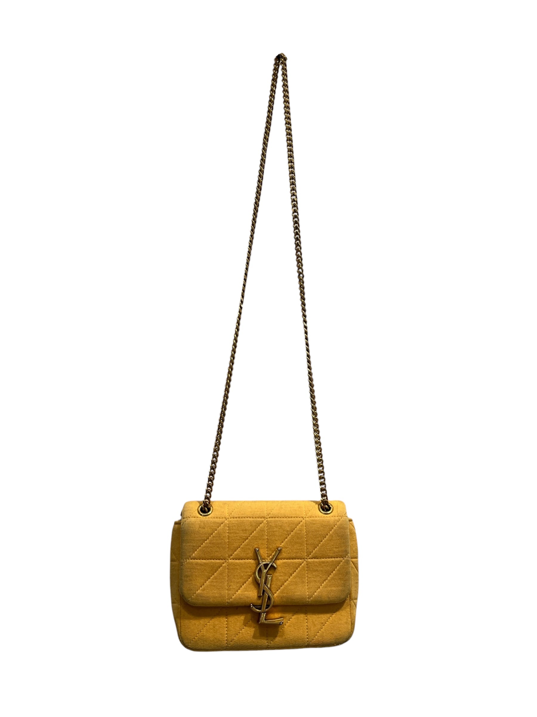 YVES SAINT LAURENT/Cross Body Bag/Cotton/YEL/Quilted view 1