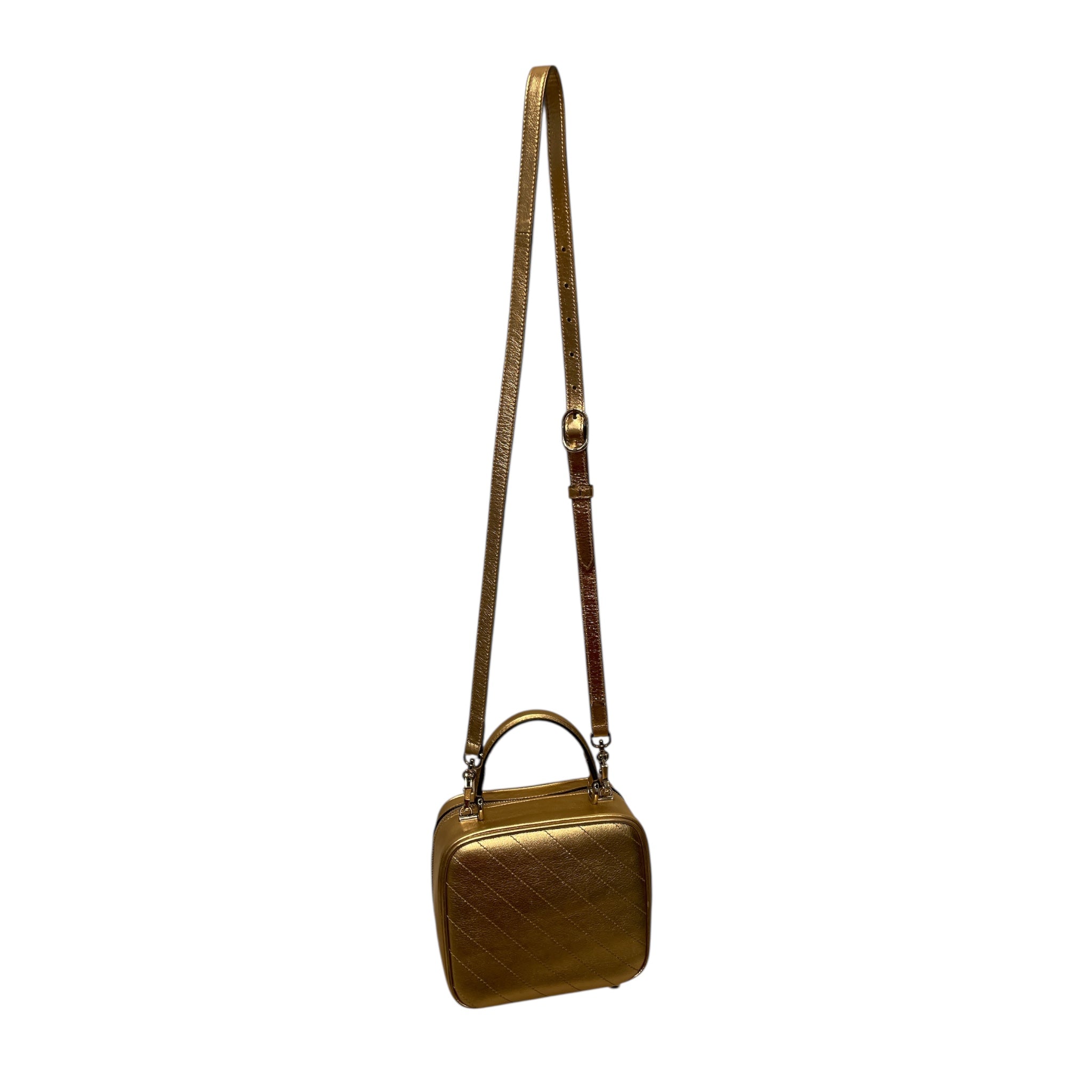 GUCCI/Cross Body Bag/Leather/GLD/Blondie Top Handle view 2