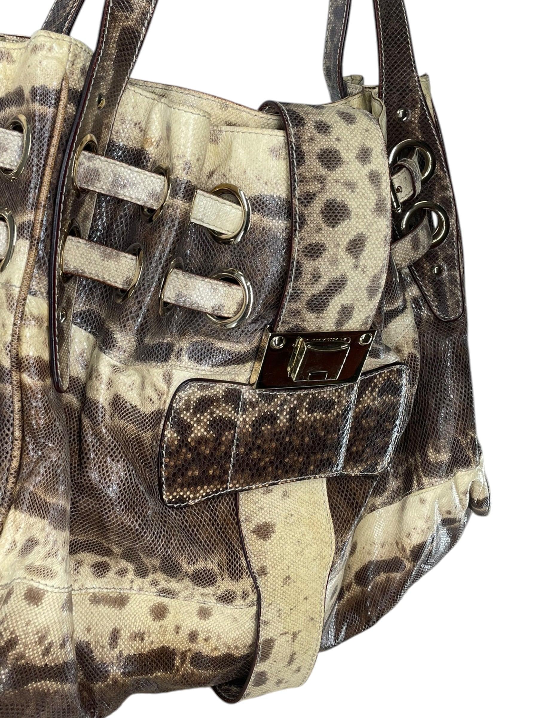 JIMMY CHOO/Bag/Animal Pattern/Leather/BEG/SNAKESKIN KARUNG RAMONA BAG view 6