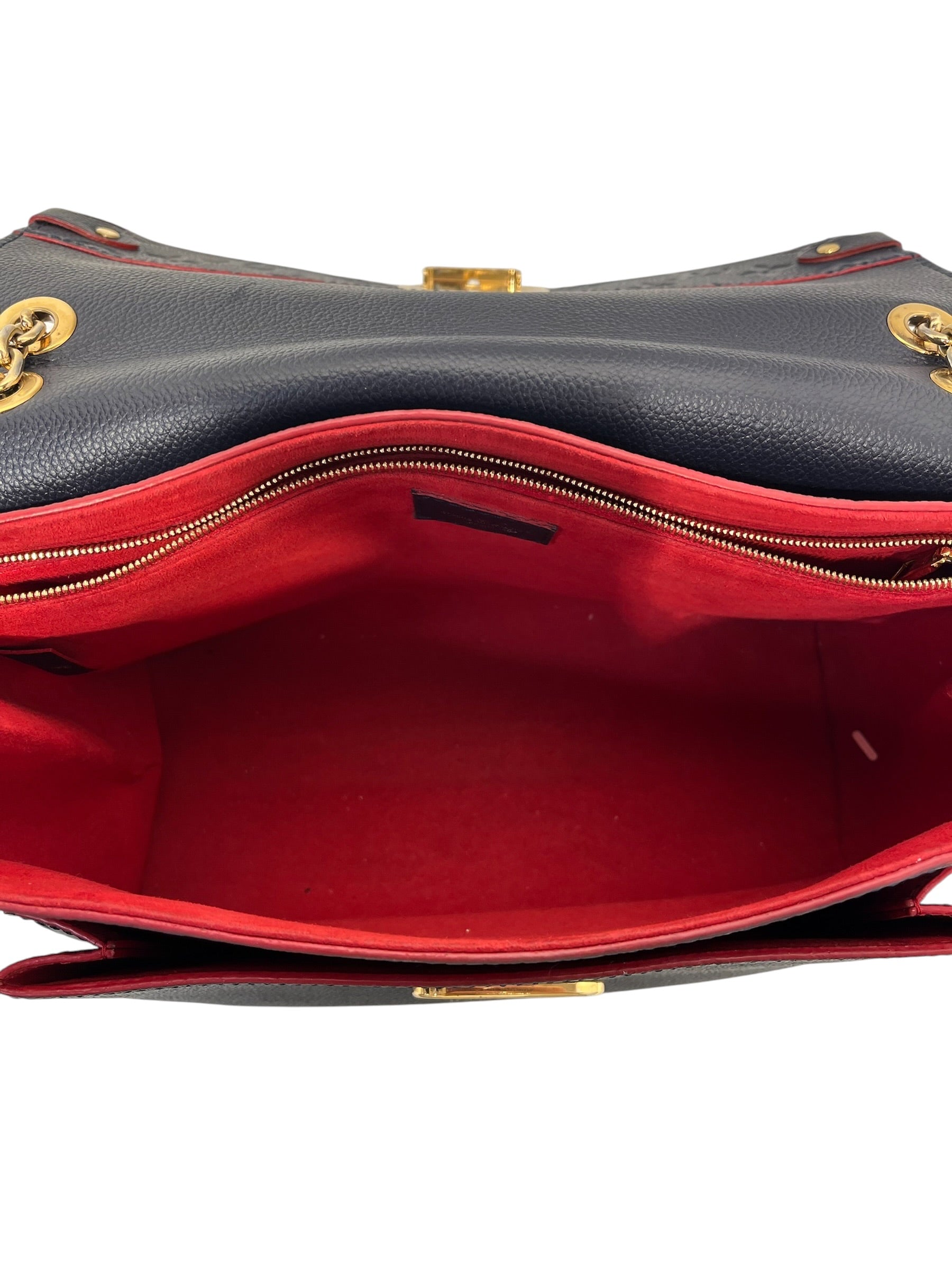 LOUIS VUITTON/Bag/Leather/NVY/VAVIN PM NAVY/RED view 9