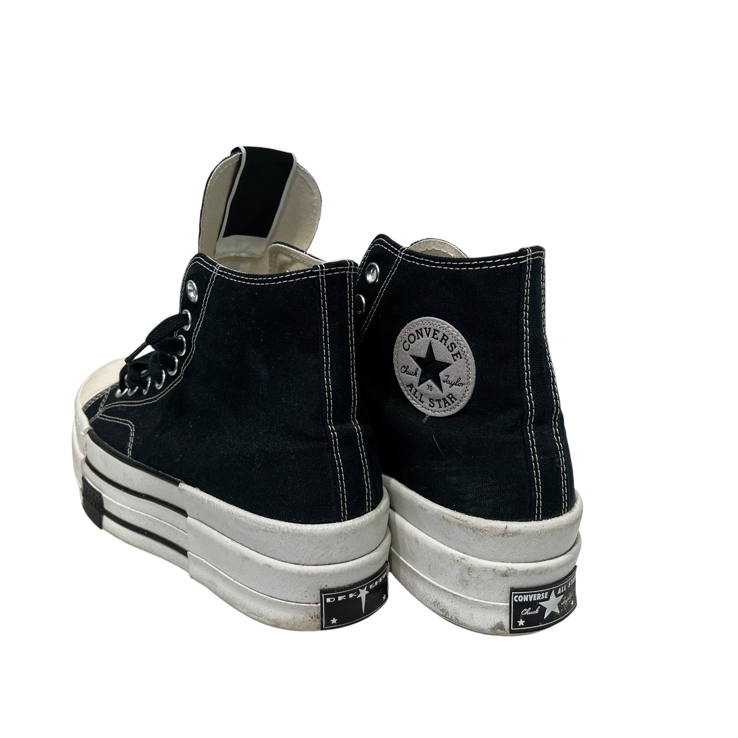 CONVERSE/RICK OWENS DRKSHDW/Hi-Sneakers/US 9.5/Cotton/BLK/ view 2