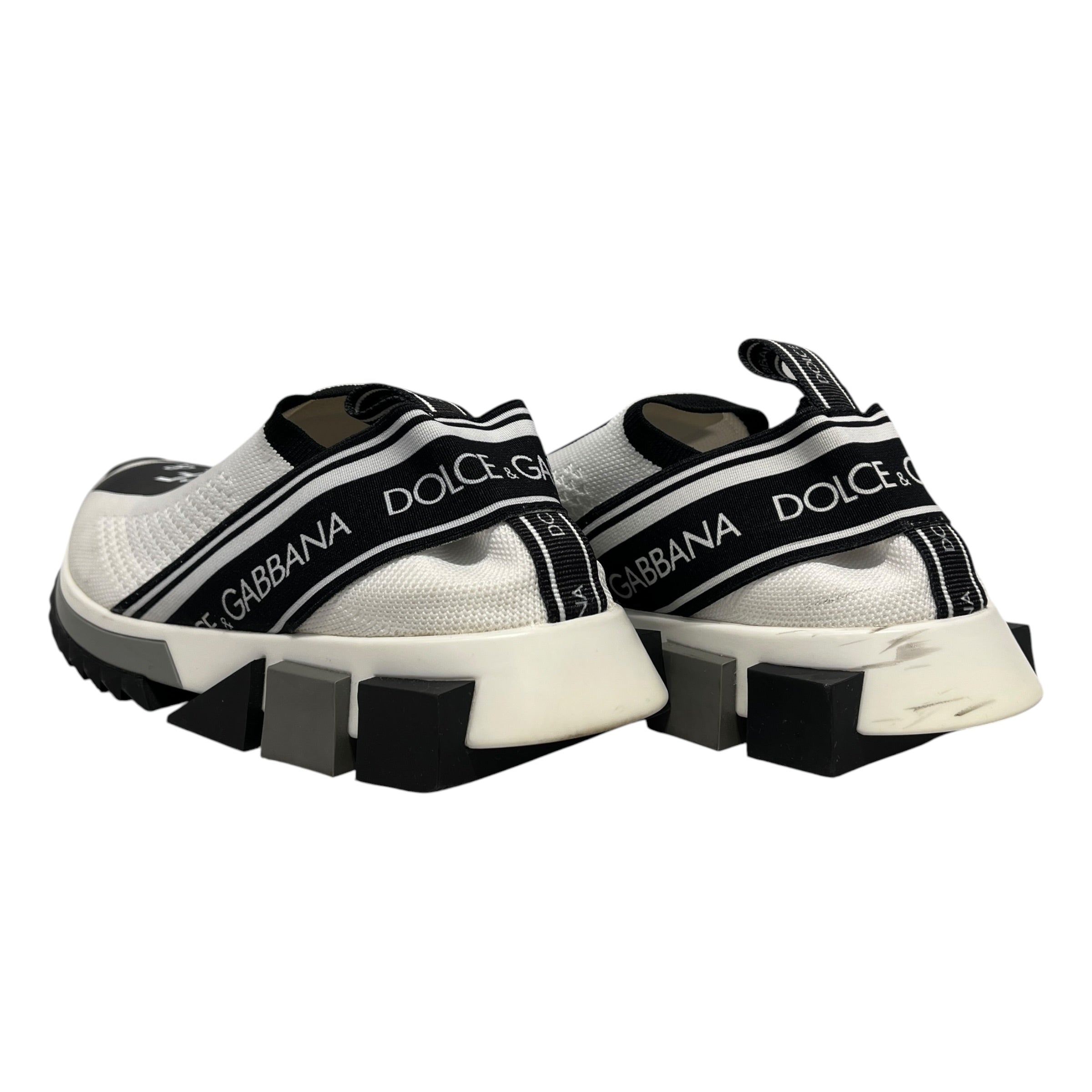 DOLCE&GABBANA/Low-Sneakers/US 6.5/Cotton/WHT/SORENTO SLIP IN view 2