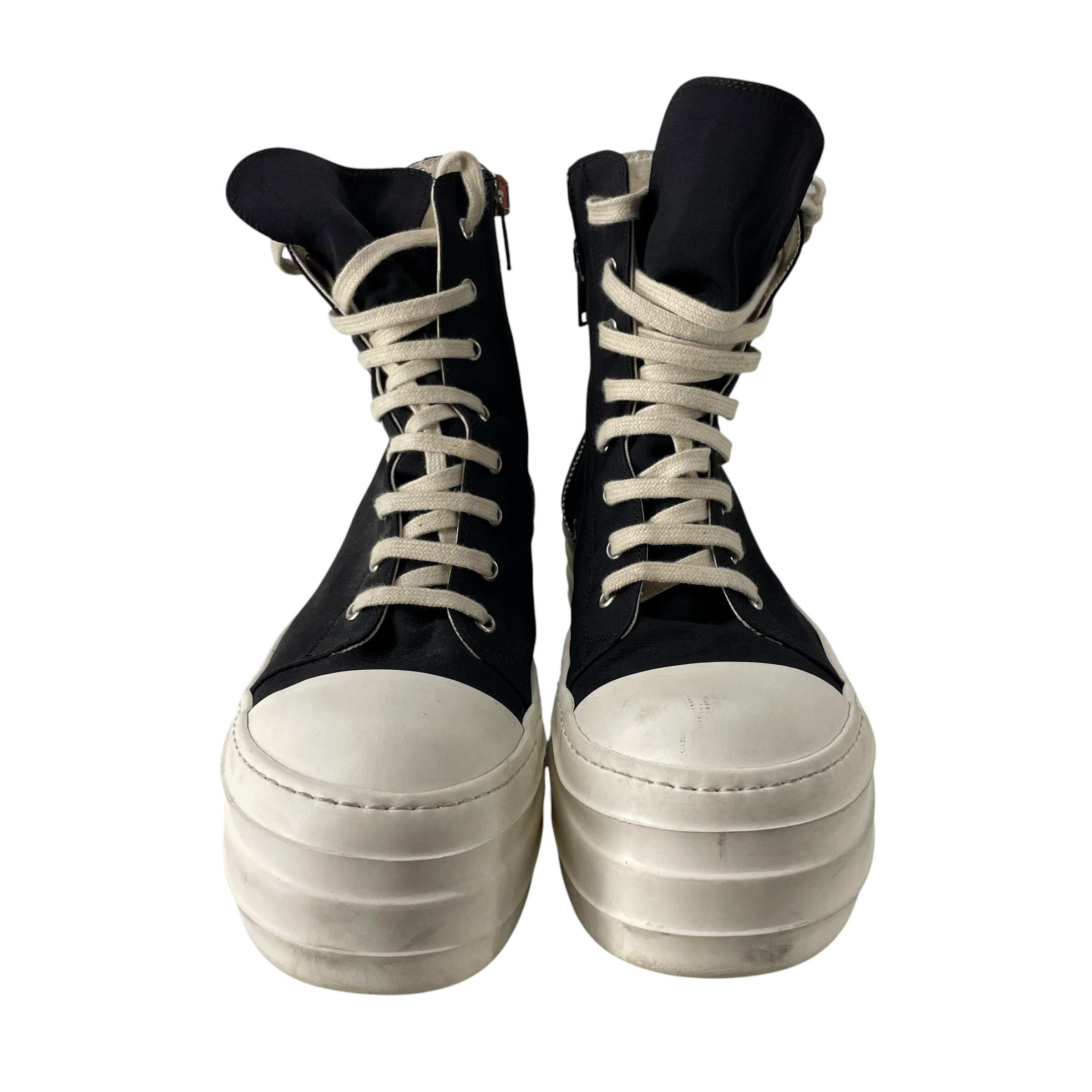 Rick Owens/Hi-Sneakers/EU 43/Cotton/BLK/20641 PENTAGRAM DOUBLE BUMBER view 3