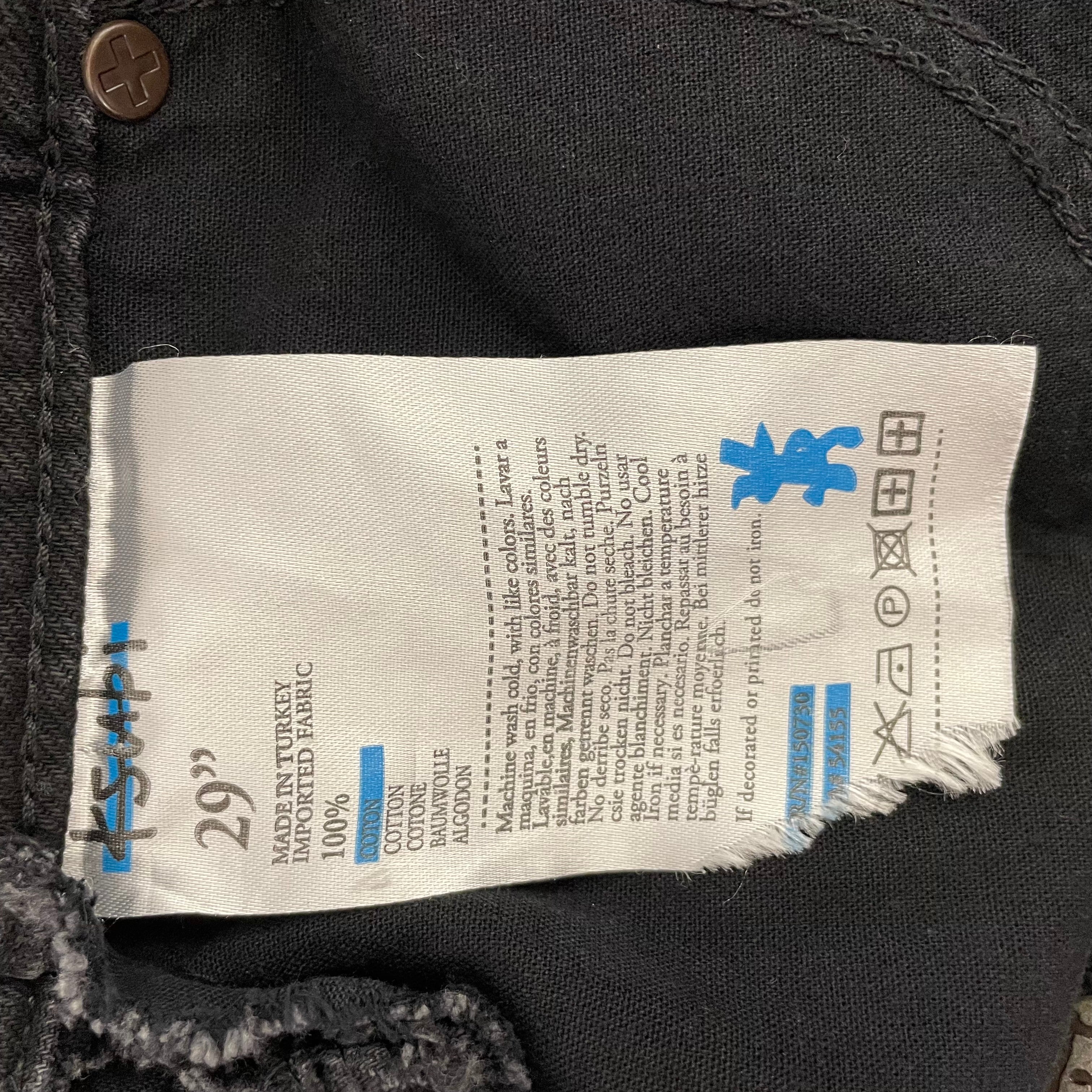ksubi/Shorts/29/Cotton/BLK/Rise n Hi shorts view 3