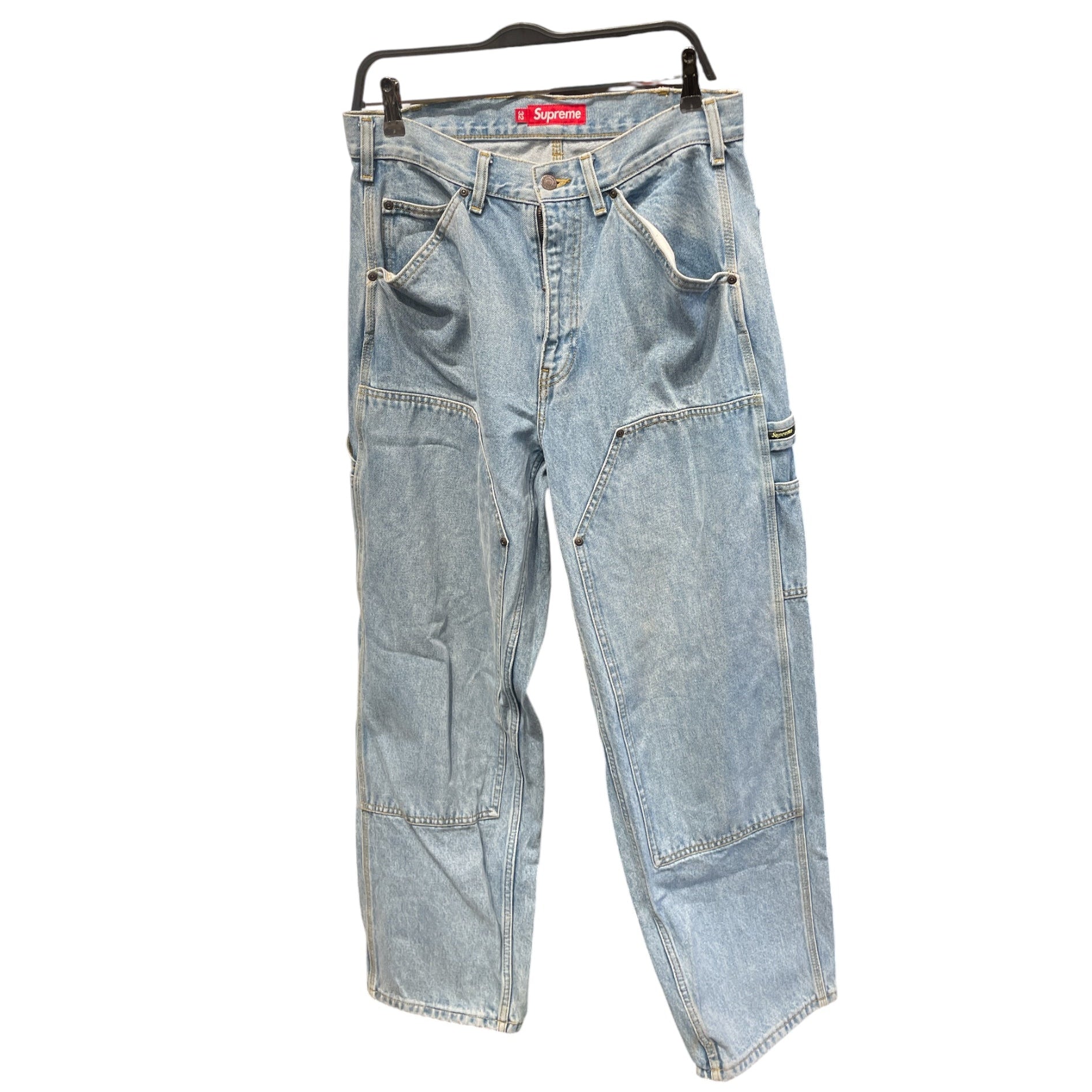 Supreme/Carpenter Pants/32/Denim/BLU/double knee view 1