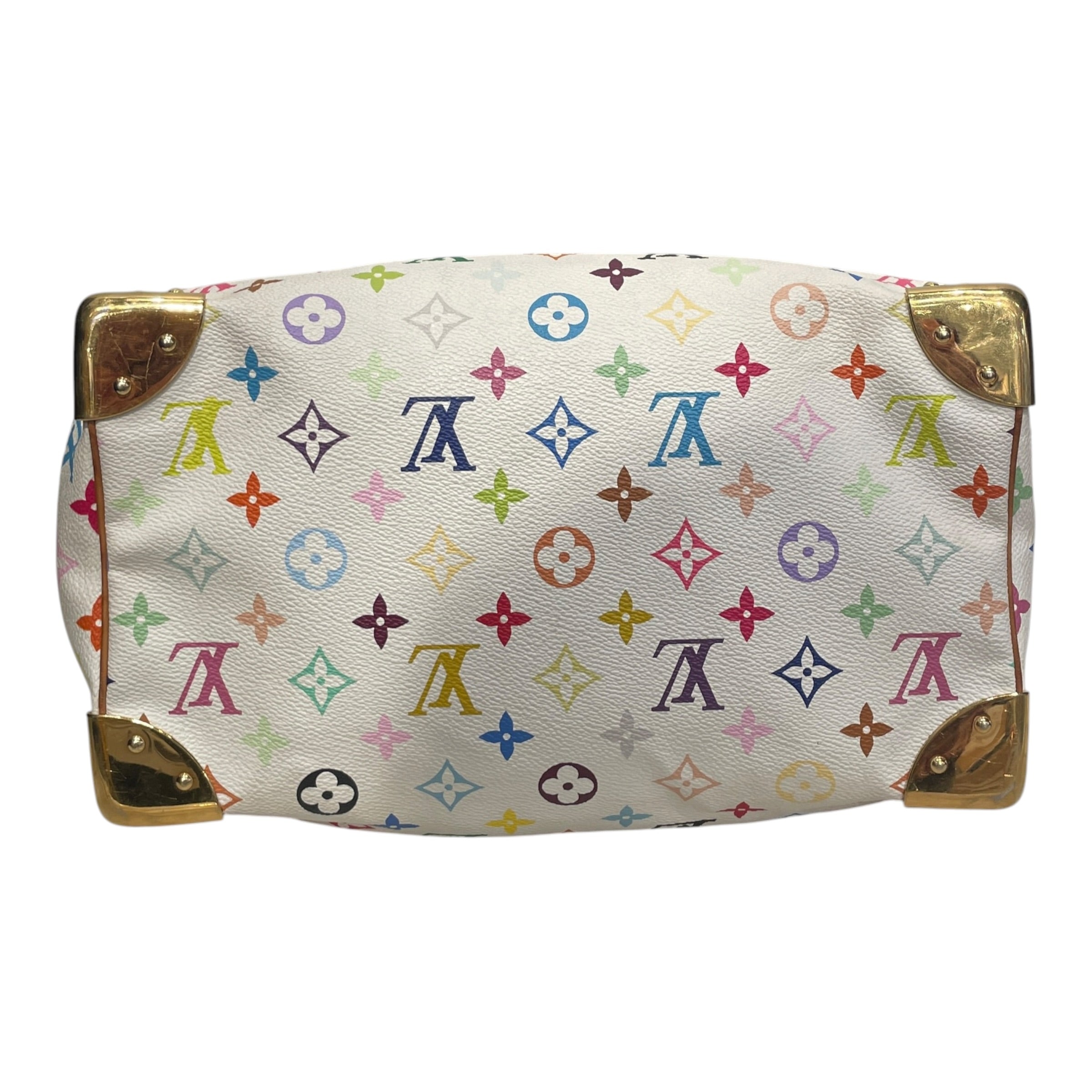 LOUIS VUITTON/Bag/Monogram/Leather/WHT/SPEEDY 30 MULTICOLORE view 3