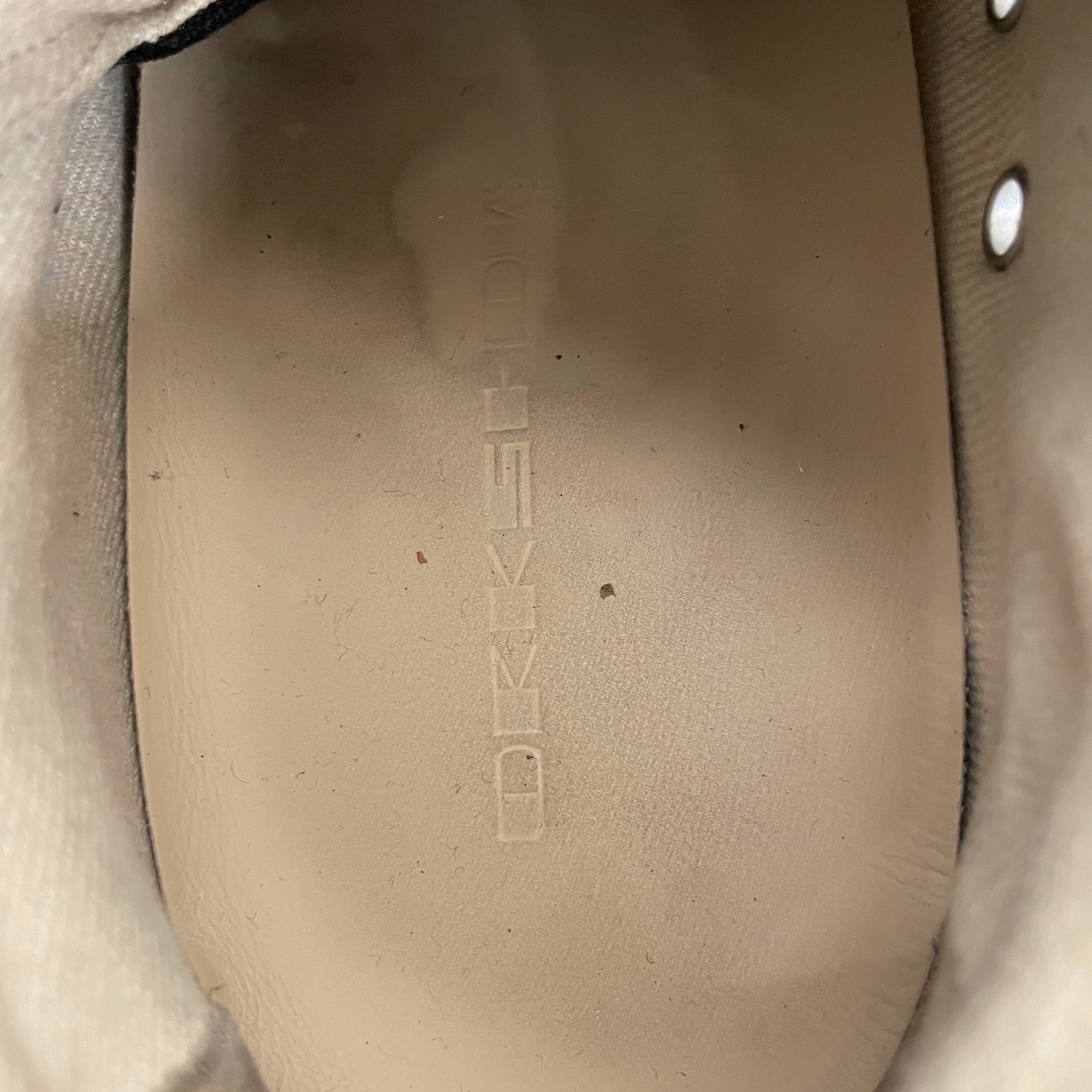 Rick Owens/Low-Sneakers/US 7/Acrylic/BLK/CANVAS RUBBER TOE CAP view 3