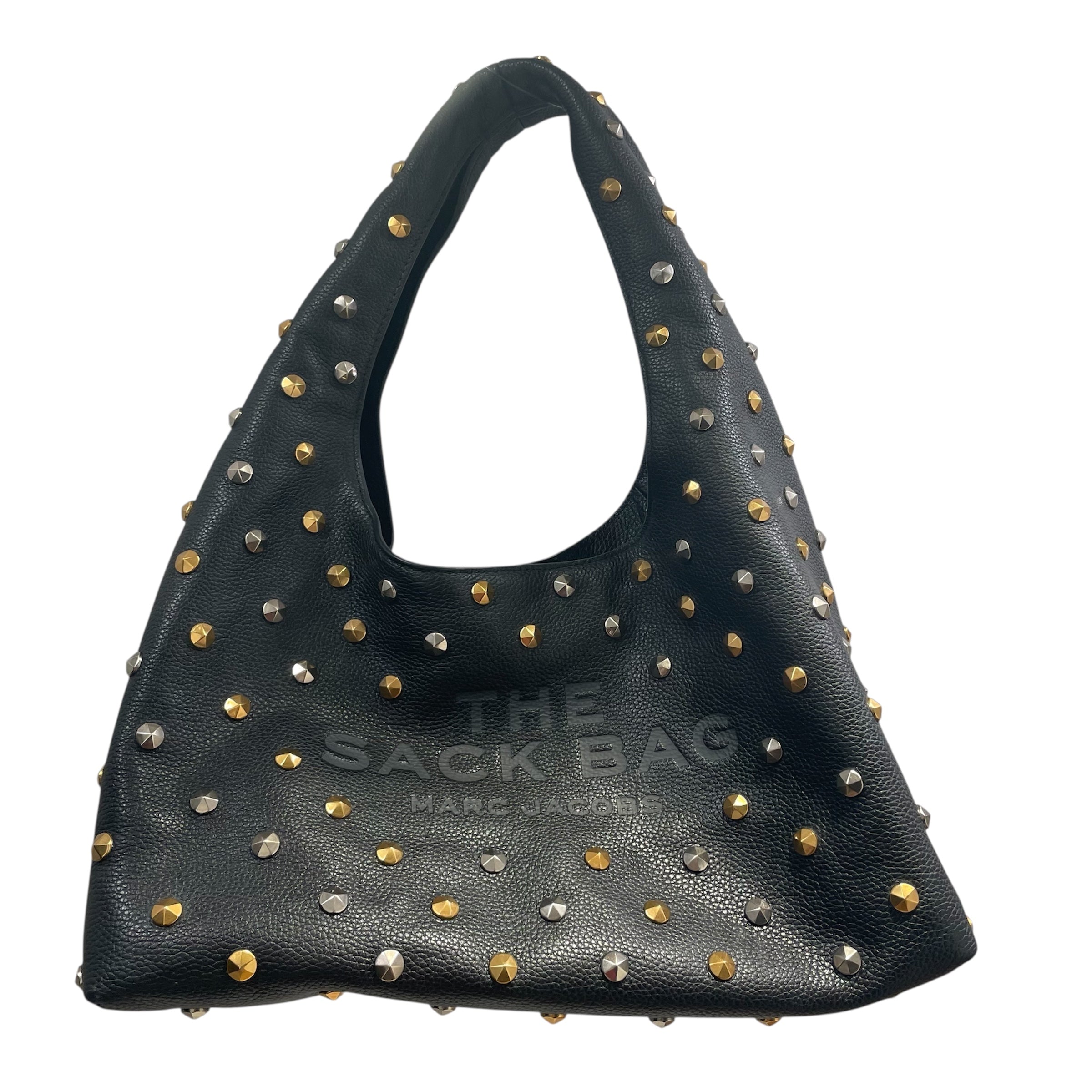 MARC JACOBS/Tote Bag/Leather/BLK/GLAM STUDDED view 1