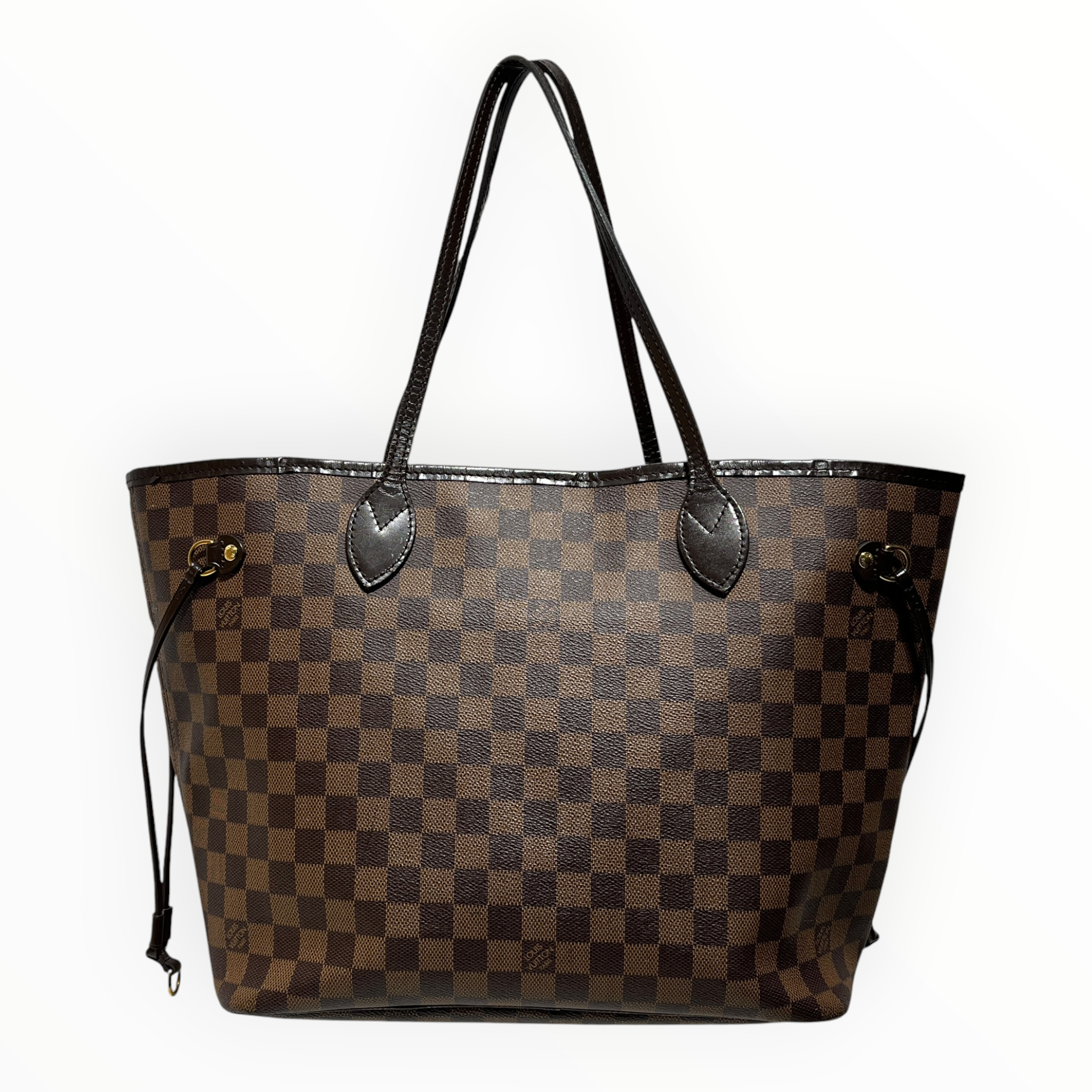 LOUIS VUITTON/Tote Bag/Monogram/Leather/BRW/NEVERFULL view 1