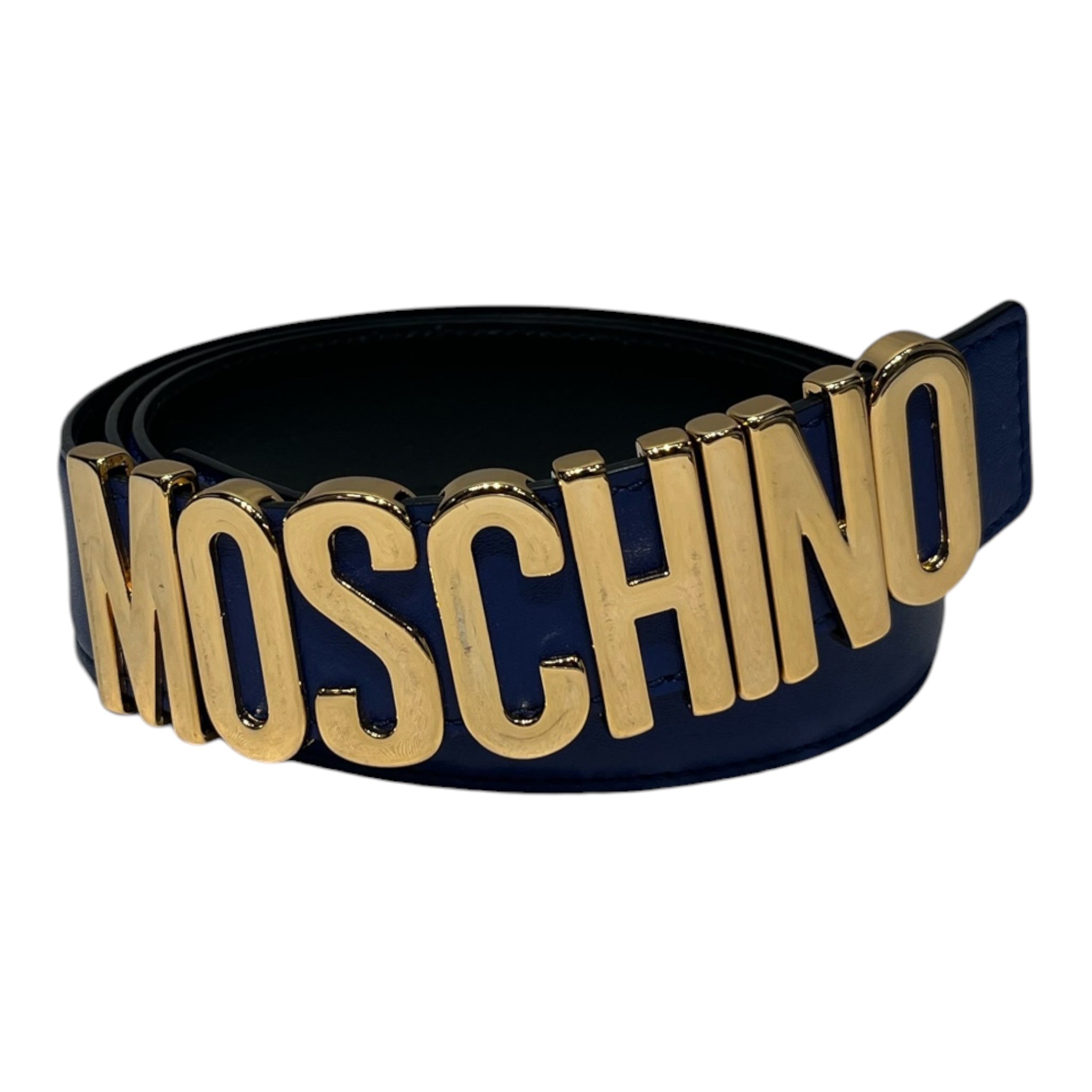 MOSCHINO/Belt/Leather/BLU/ view 1