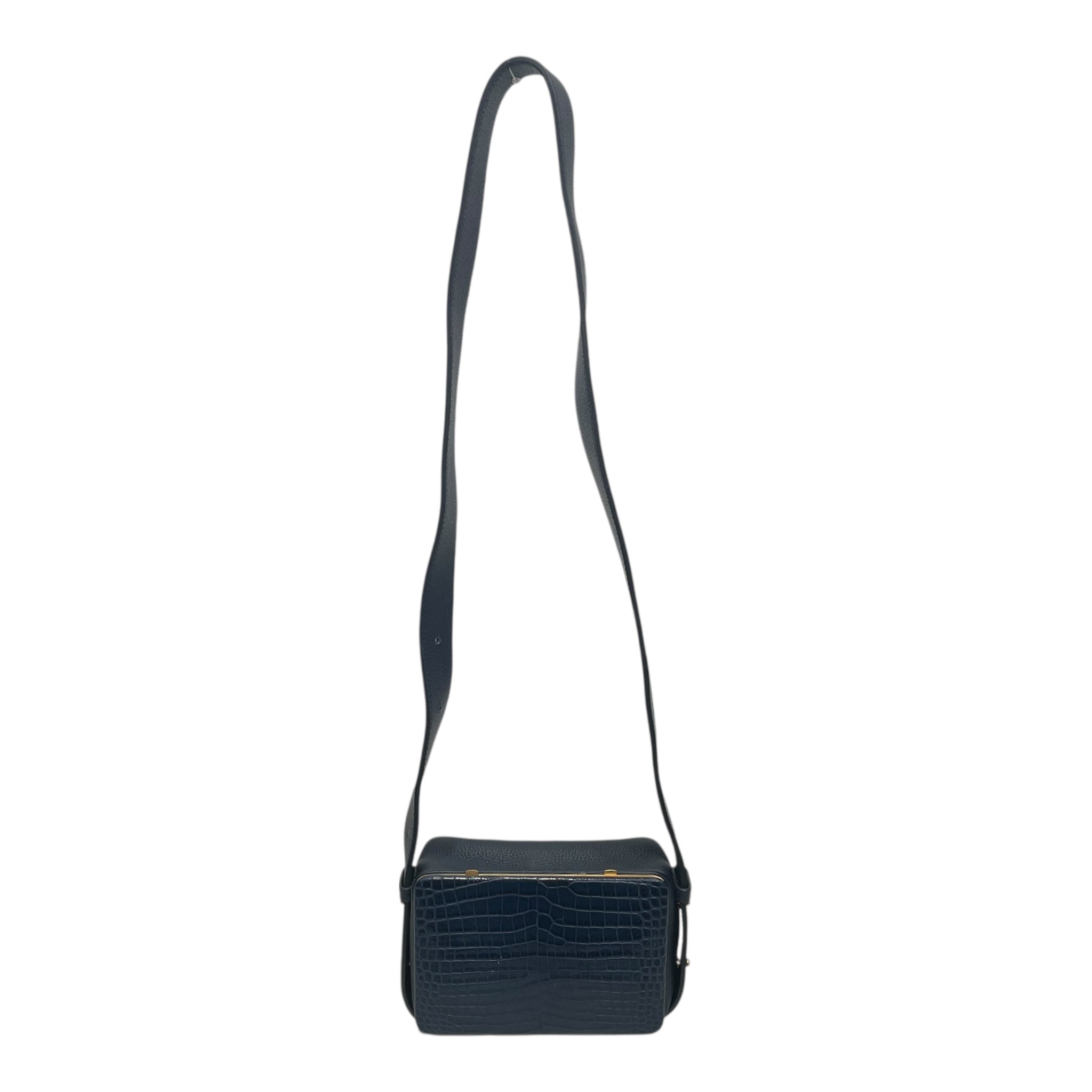 LUTZ MORRIS/Cross Body Bag/Leather/NVY/CROC LEATHER MAYA BAG view 1