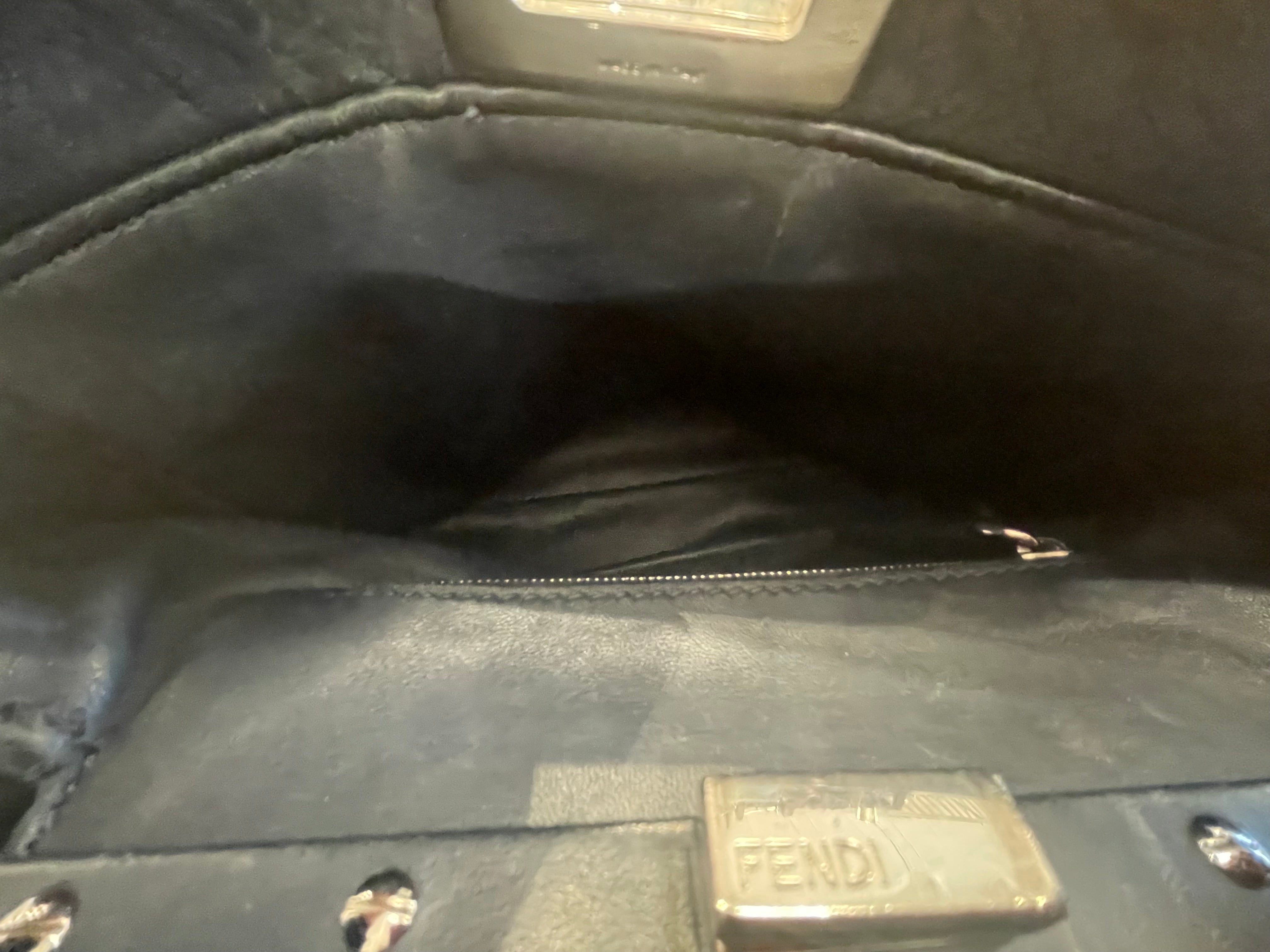 FENDI/Hand Bag/Leather/GRY/Dark Gray Peekaboo Bag view 5