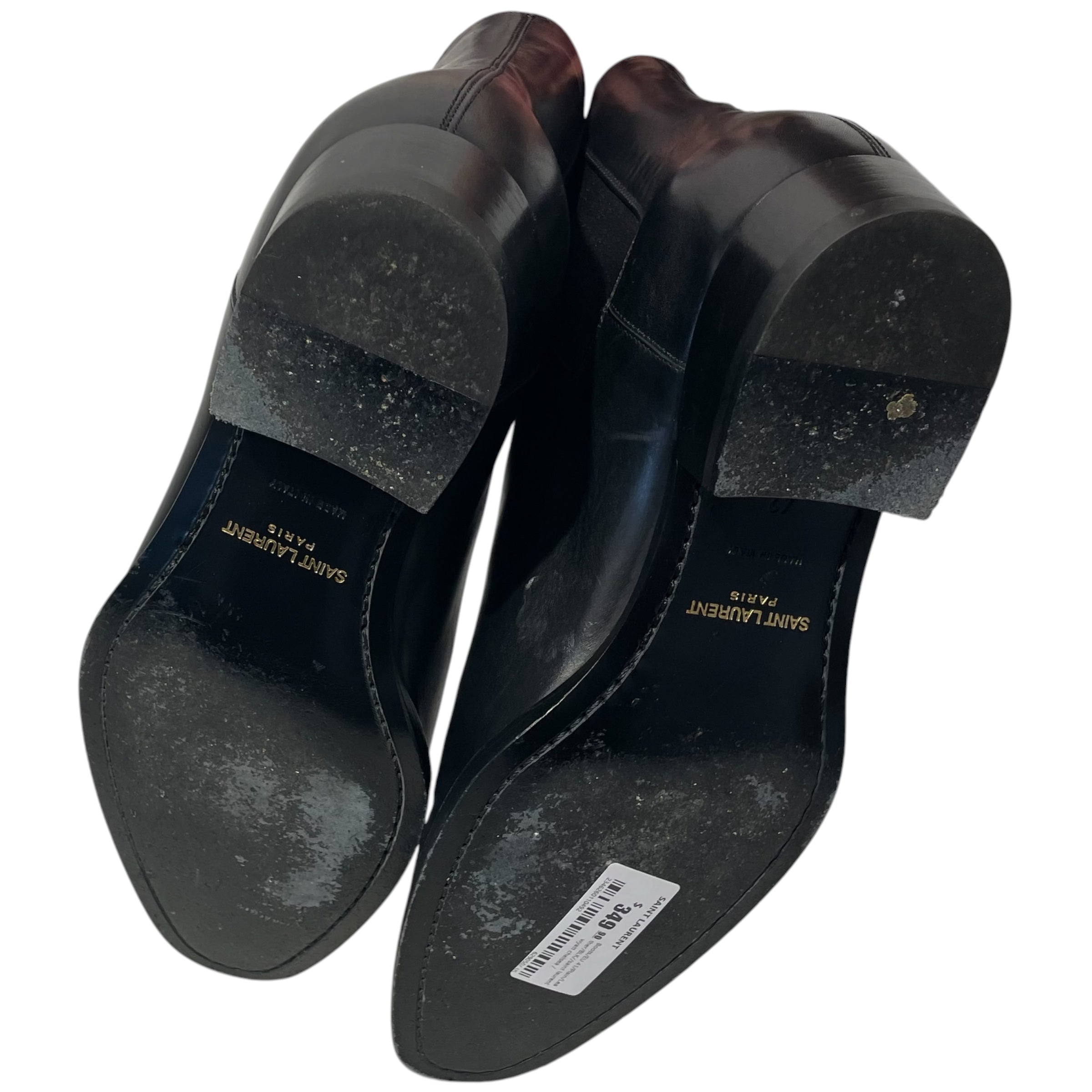 SAINT LAURENT/Boots/EU 41/Leather/BLK/saint laurent wyatt chelsea view 5