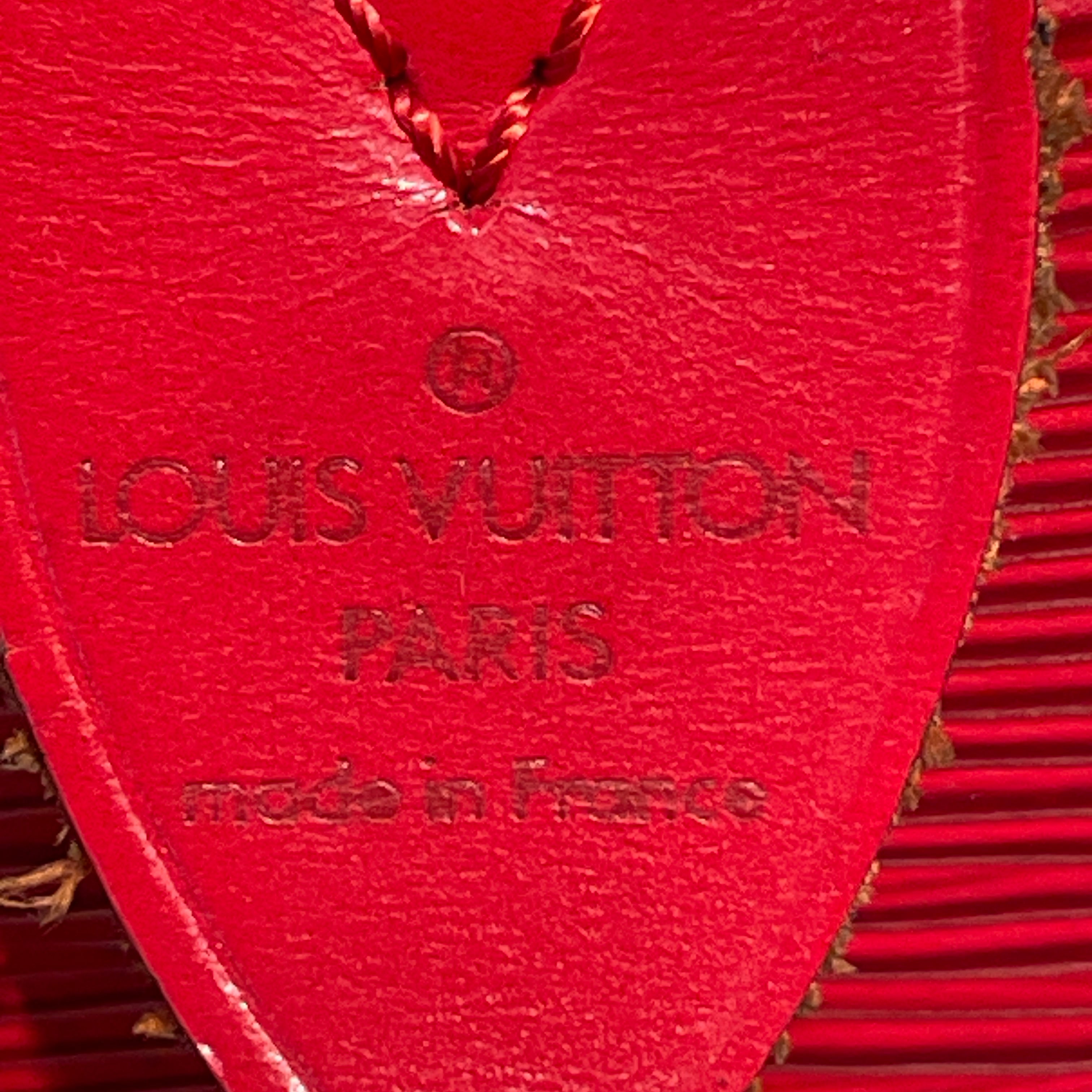 LOUIS VUITTON/Hand Bag/Leather/RED/EPI view 4