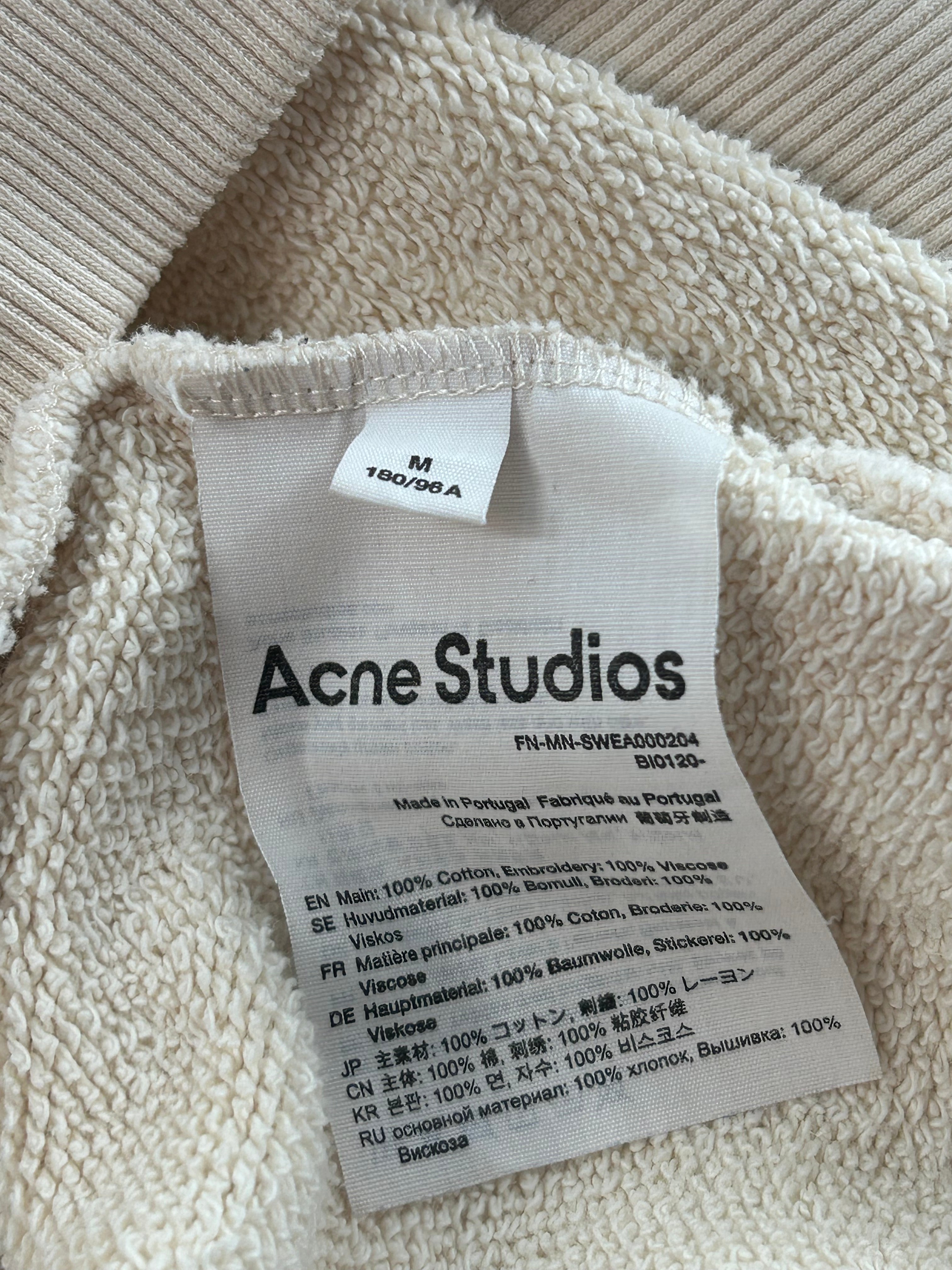 Acne Studios/Sweatshirt/M/Cotton/CRM/CREST W LOGO FRNT view 4