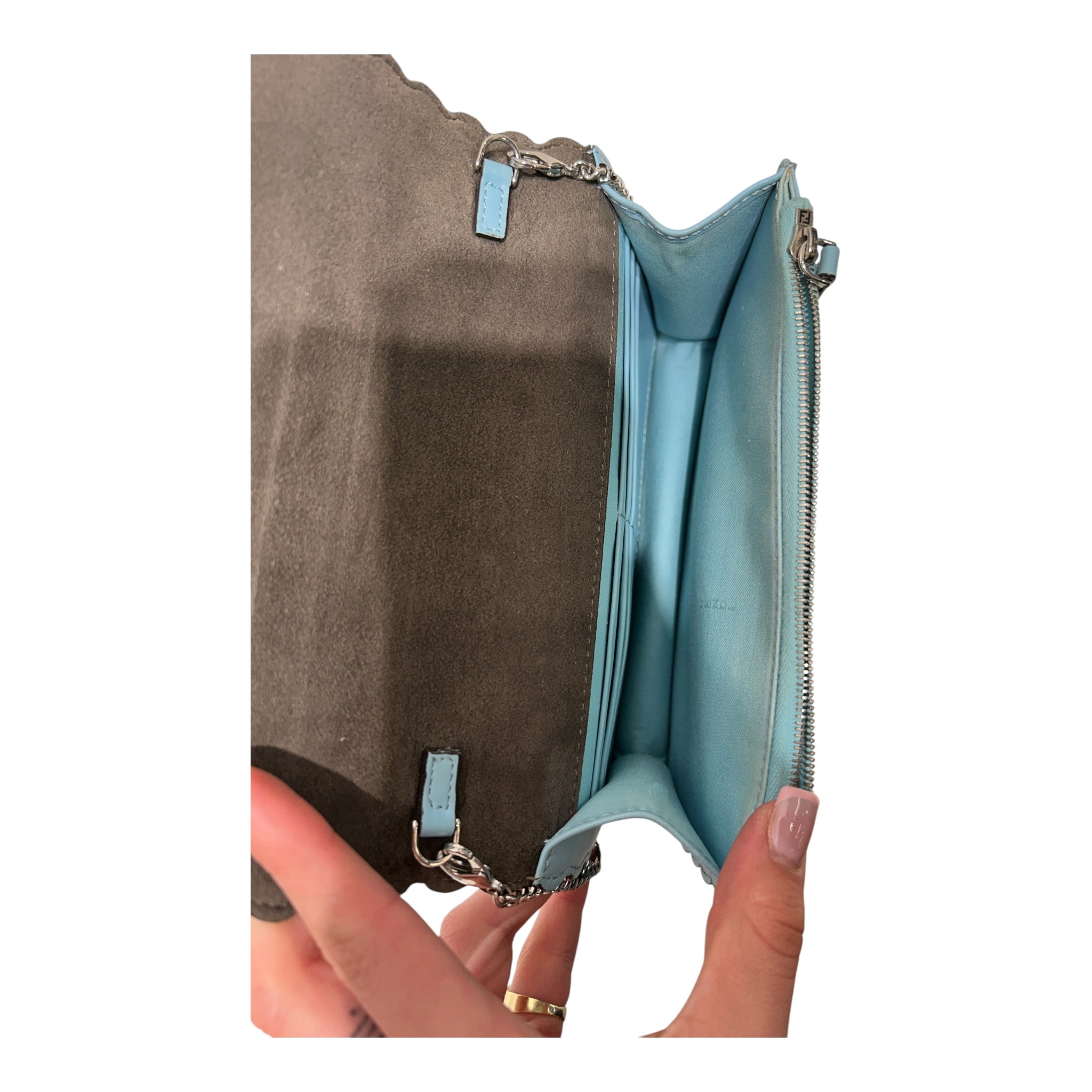 FENDI/Pouch/Graphic/Leather/BLU/OWL SWAG view 4