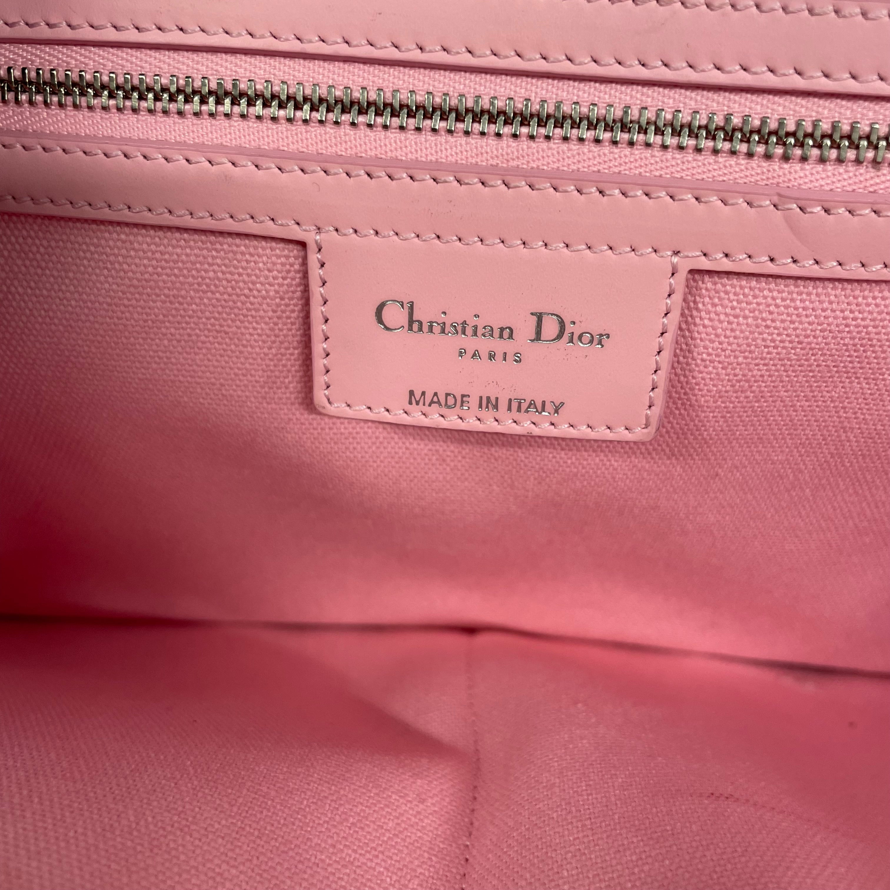 Christian Dior/Hand Bag/FREE/Leather/PNK/CANNAGE PANAREA TOTE view 3