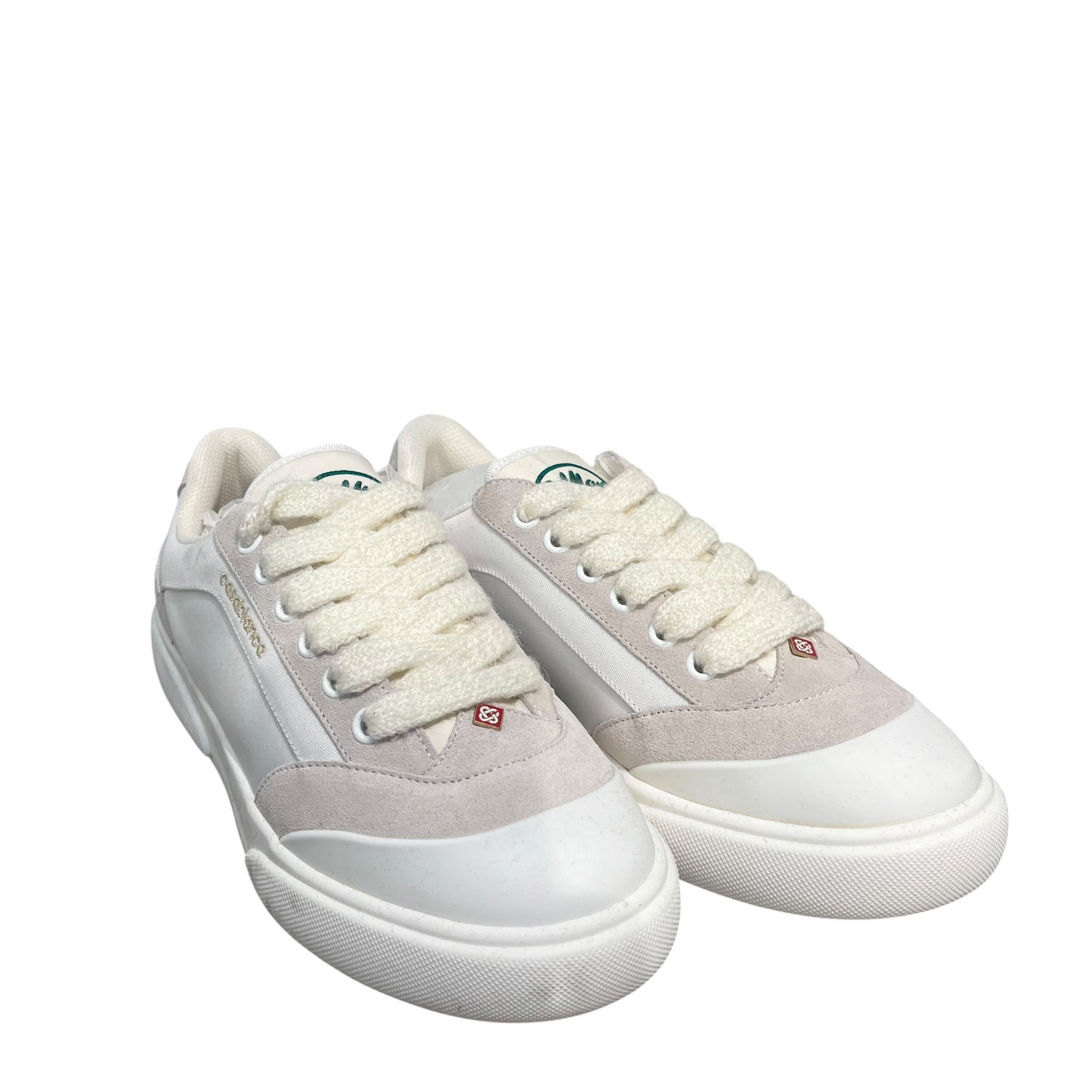 CASABLANCA/Low-Sneakers/US 10.5/WHT/DEL MAR GRY SUEDE TOE CAP view 1