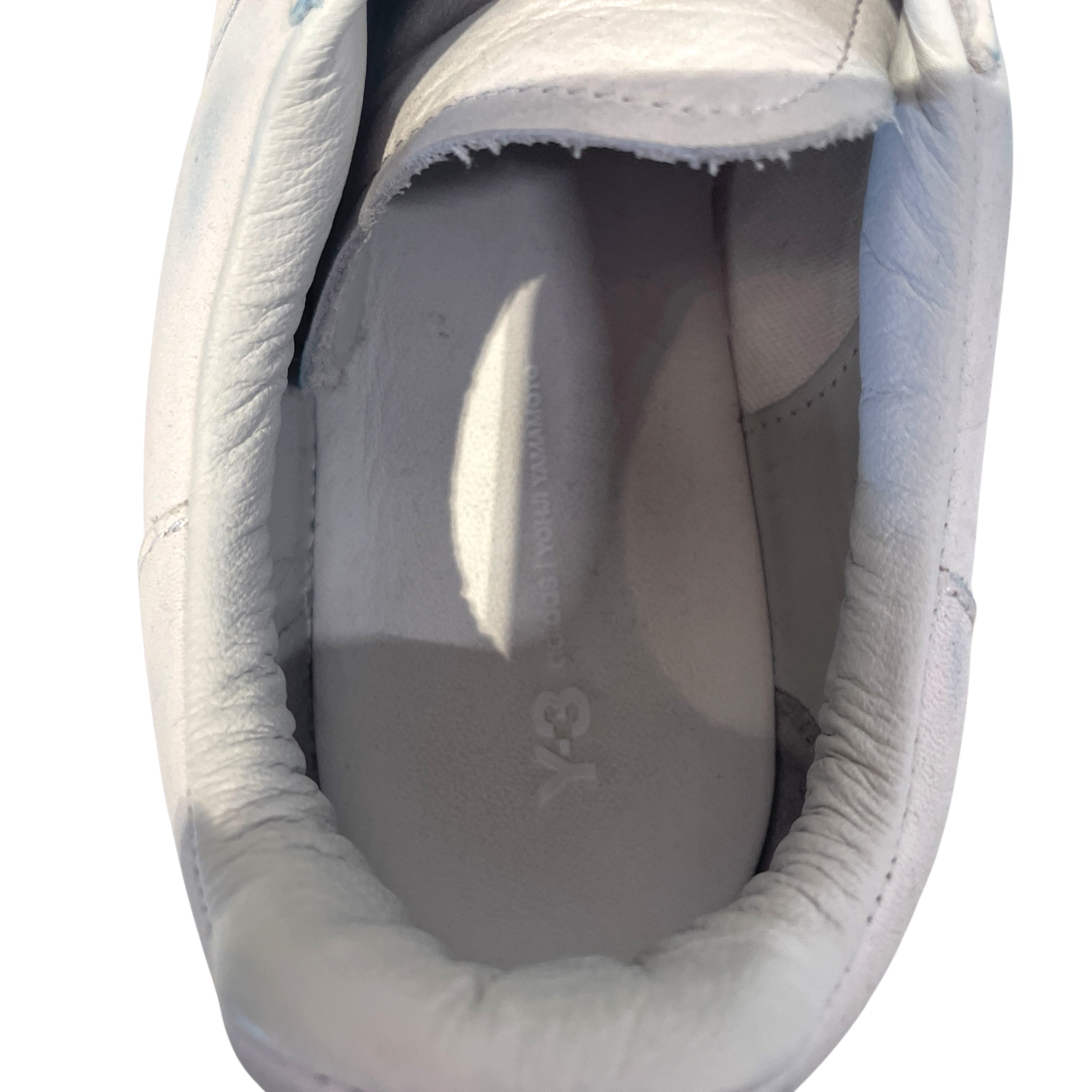 Y-3/Low-Sneakers/US 12/Leather/WHT/Hicho view 3