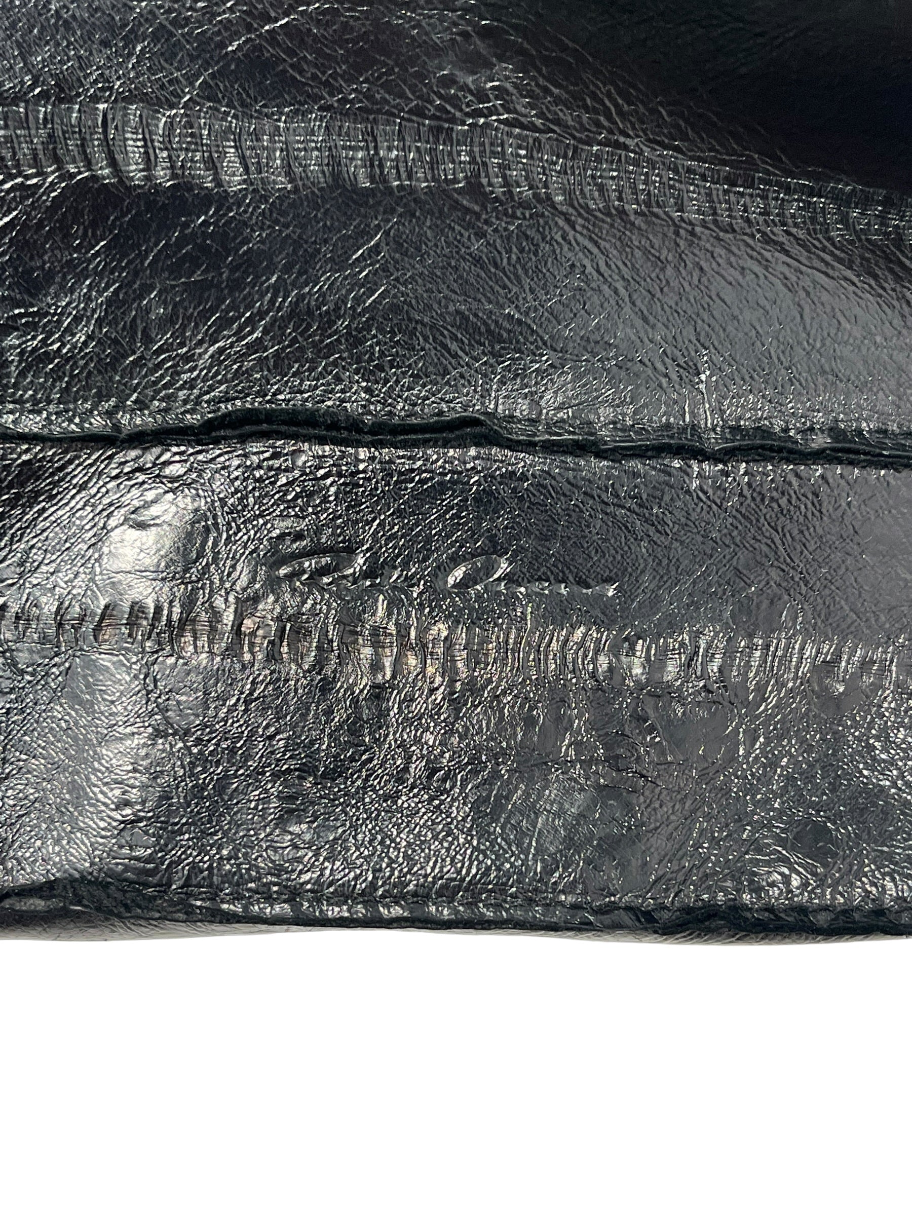 Rick Owens/Bag/Leather/BLK/EEL LEATHER CROSSBODY BAG view 6