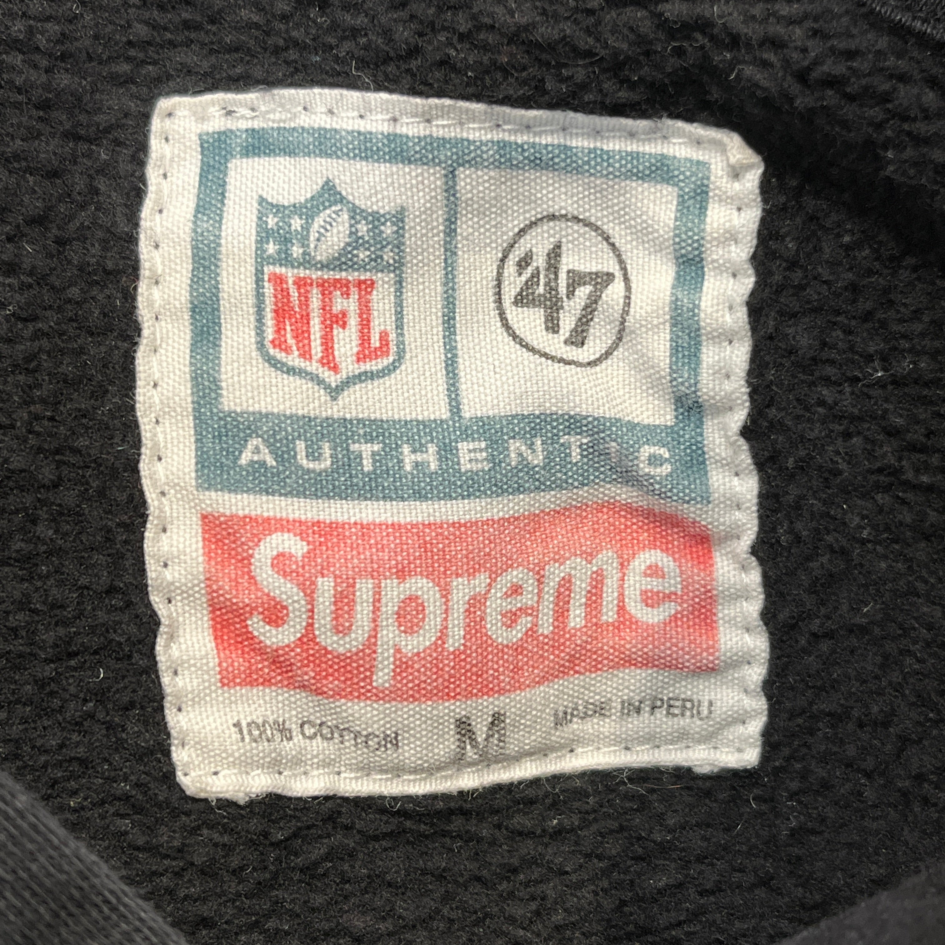 Supreme/'47/Hoodie/M/Cotton/BLK/raiders view 3