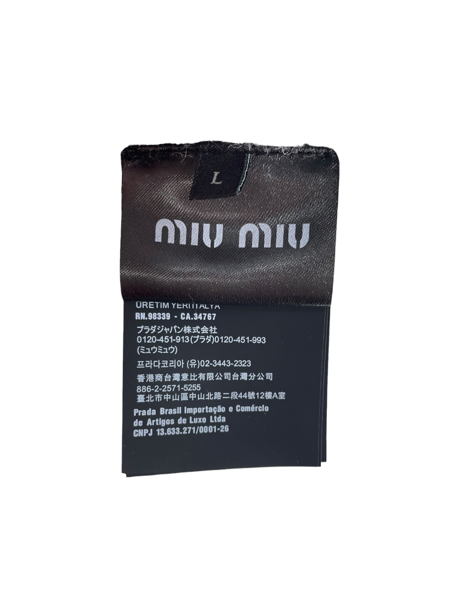 MIU MIU/Fleece Jkt/L/Polyester/GRY/Plaid/PLAID BROWN GREY CHECK FLEECE view 4