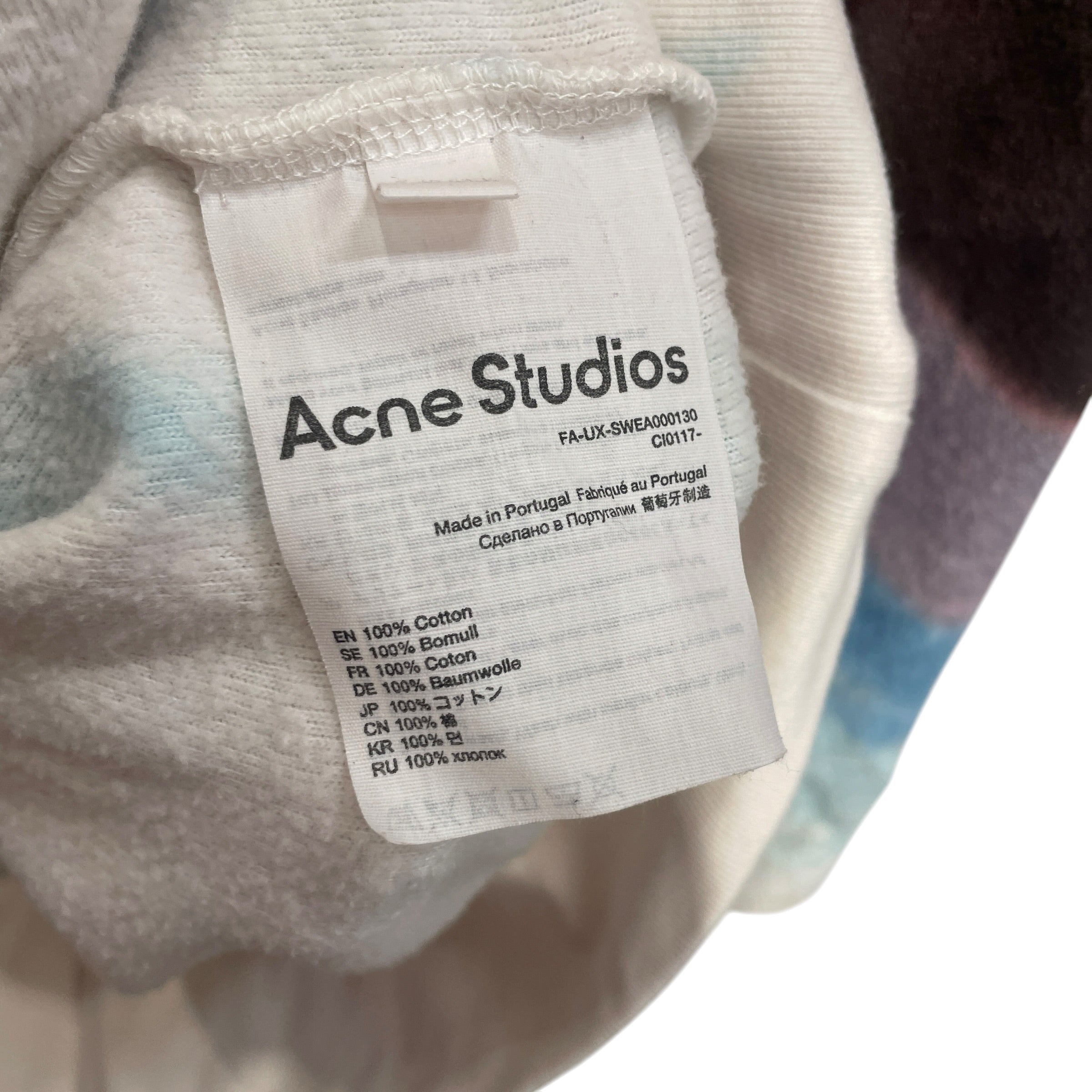 Acne Studios/T-Shirt/L/Cotton/MLT/Stripe/RAINBOW TERRYCLOTH HOODED T view 4