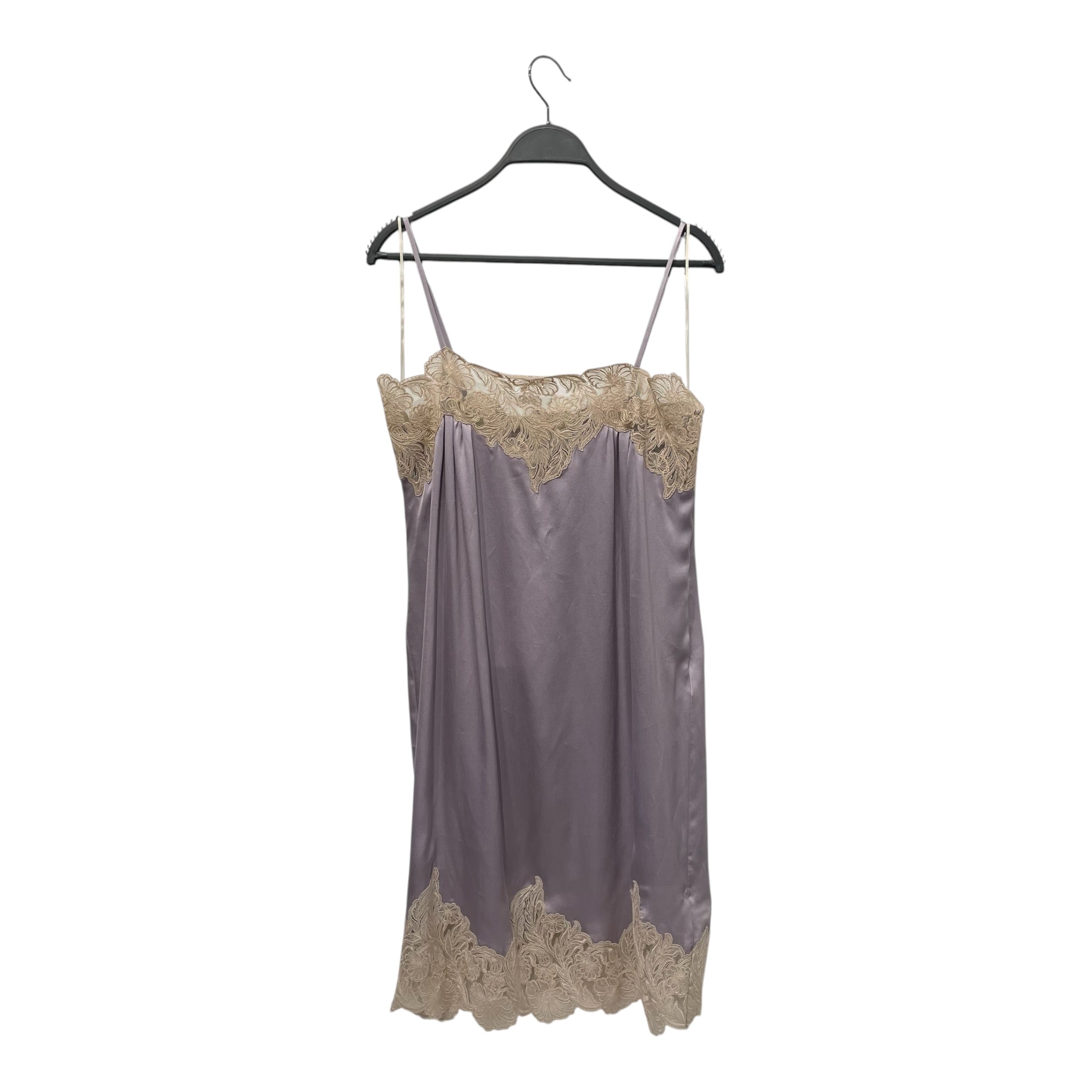 Chloe/SS Dress/36/Silk/PPL/Lace Trim Mini Dress view 1