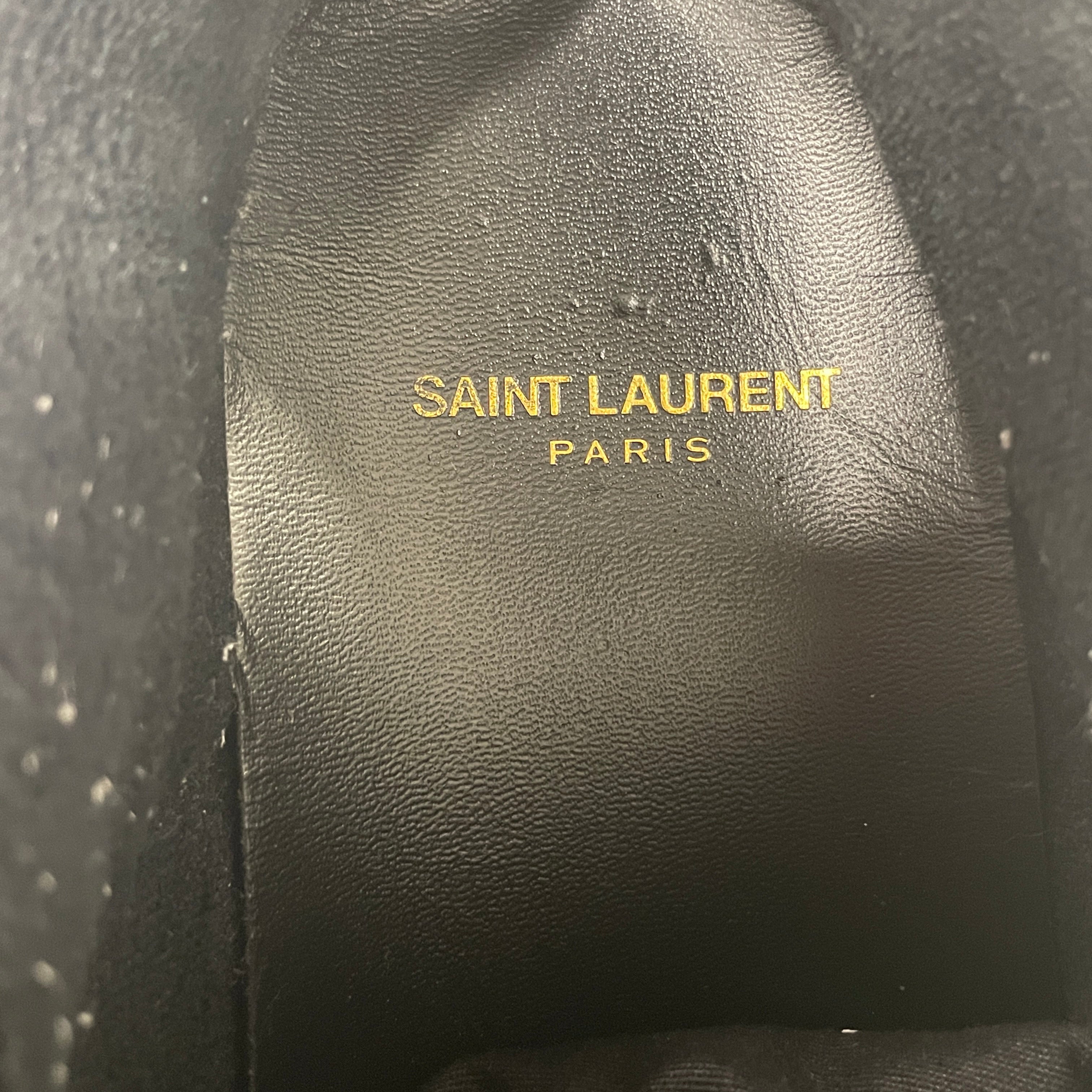 SAINT LAURENT/Low-Sneakers/EU 41/Leather/BLK/SL-61 / ALL BLK view 3