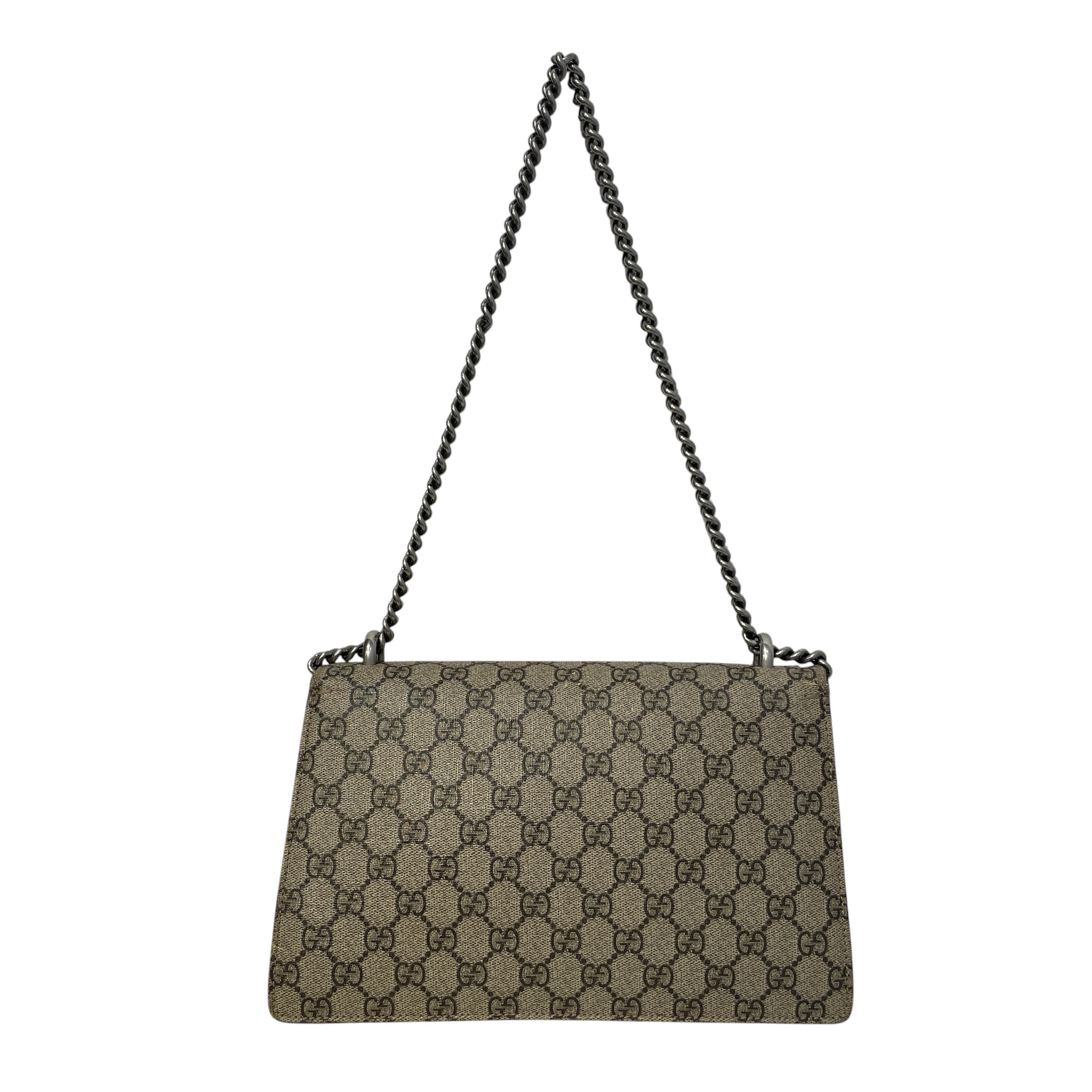 GUCCI/Cross Body Bag/Monogram/Leather/GRY/GG Supreme Dionysus Bag view 2