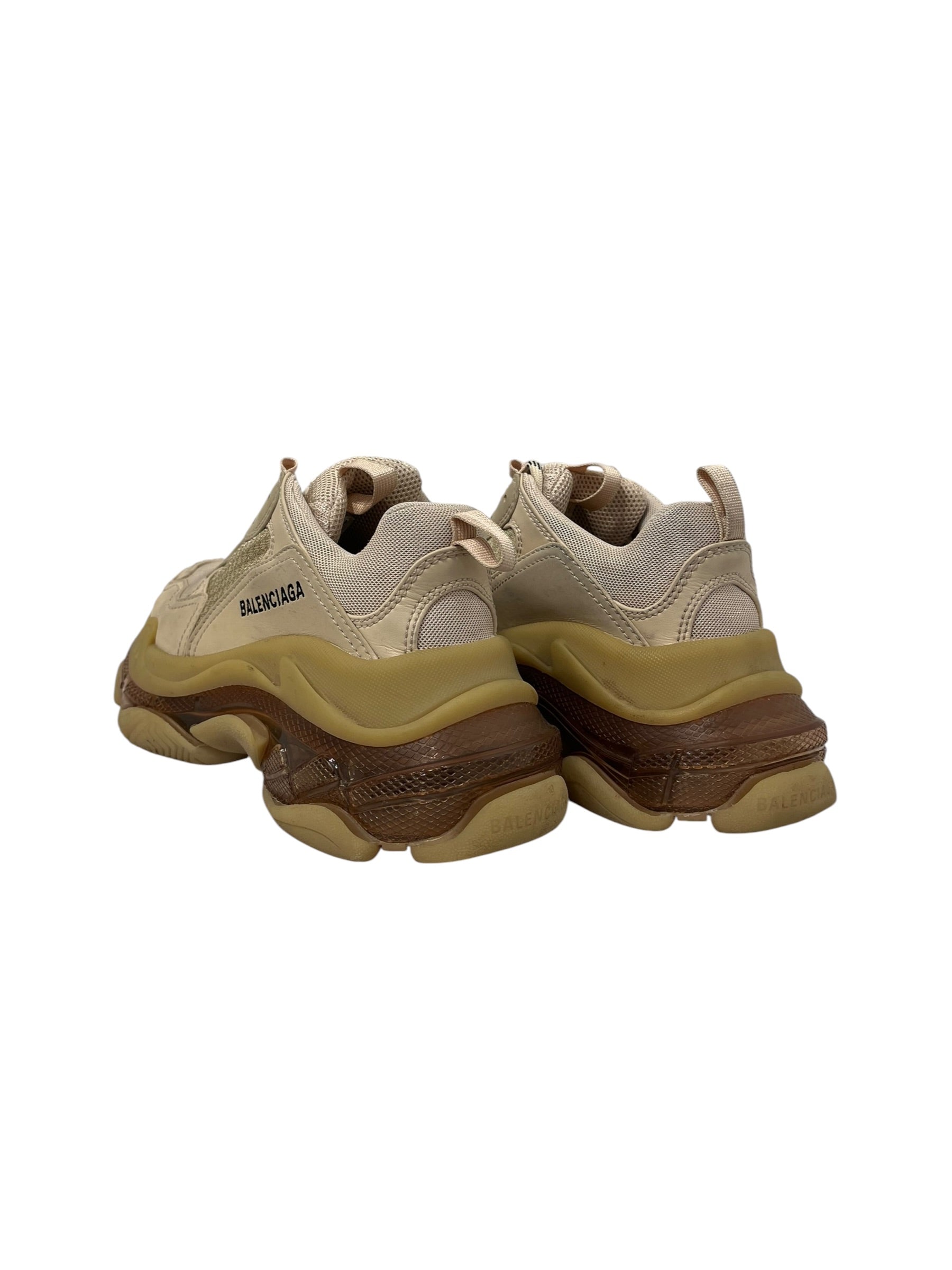 BALENCIAGA/Low-Sneakers/US 6/BEG/TRIPLE S 36 CLEAR SOLE view 2