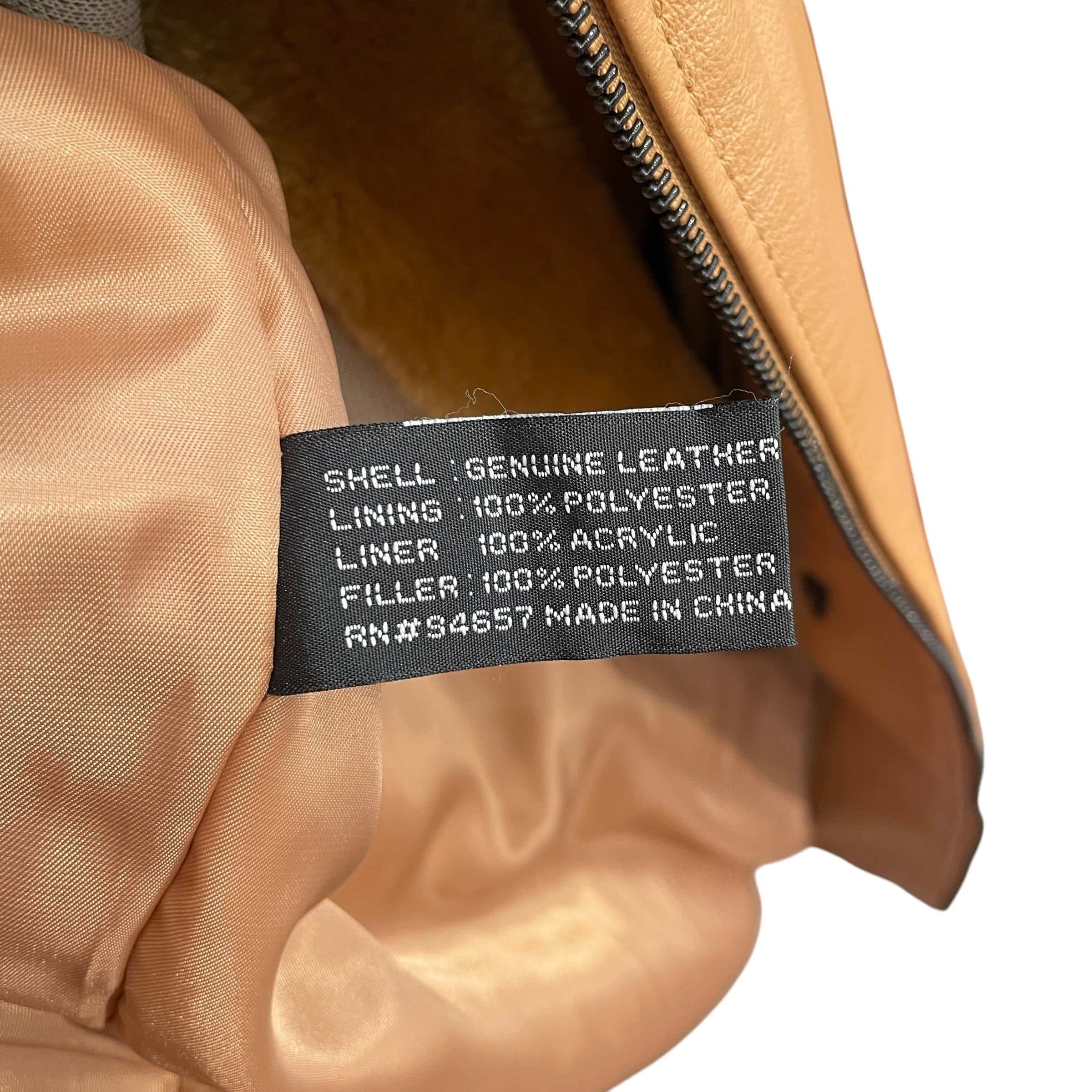 MAX U.S.A/Leather Jkt/XXXXL/Leather/BEG/SHERLINGLINEDBOMBERSTYLE view 4