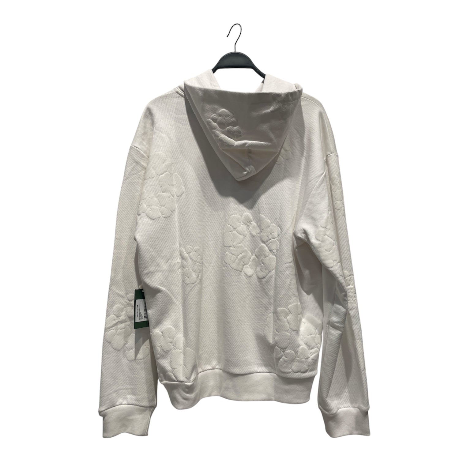 DENIM TEARS/Hoodie/XL/Cotton/WHT/WHITE FLORAL AOP view 2