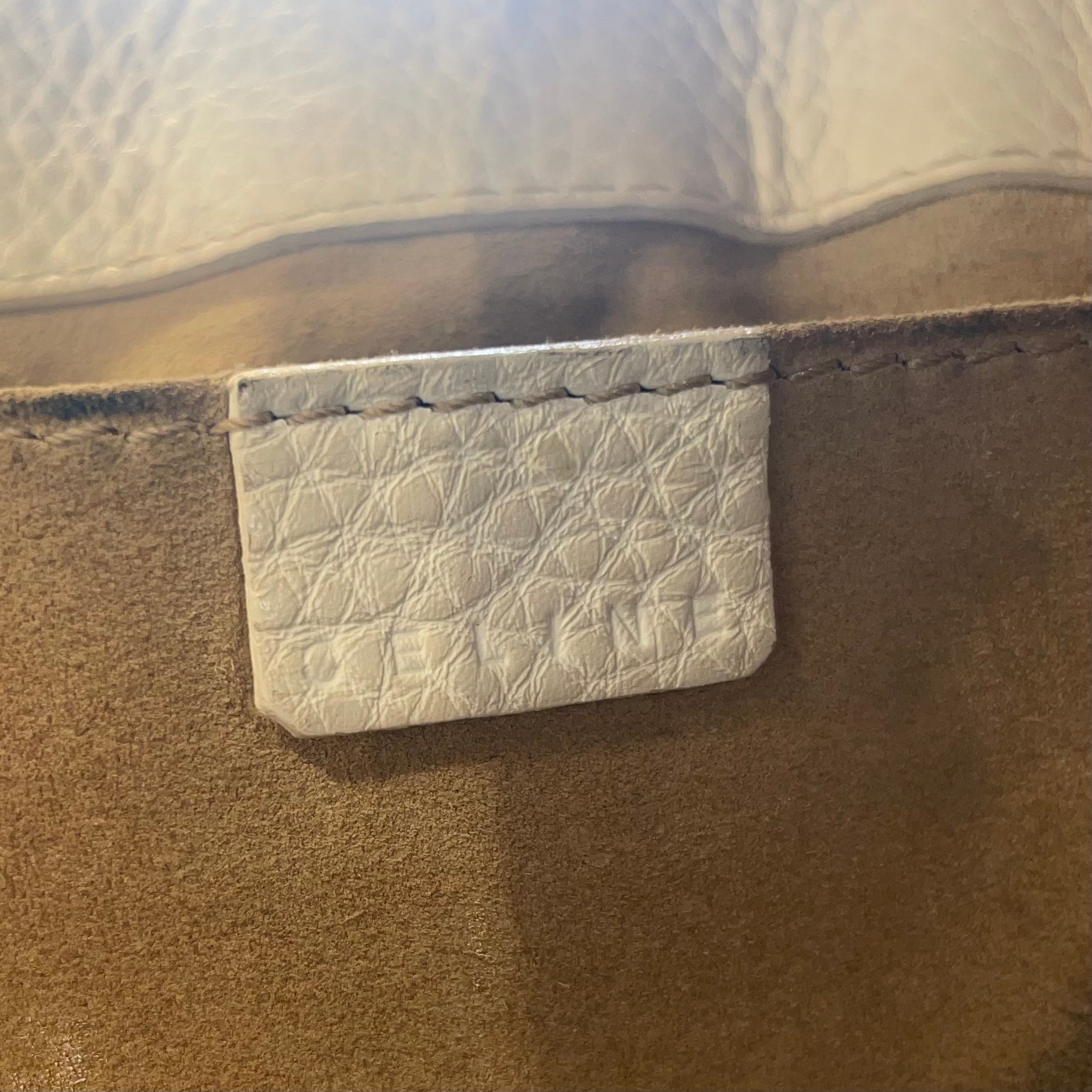 CELINE/Hand Bag/Leather/WHT/boogie vintage vintage view 6