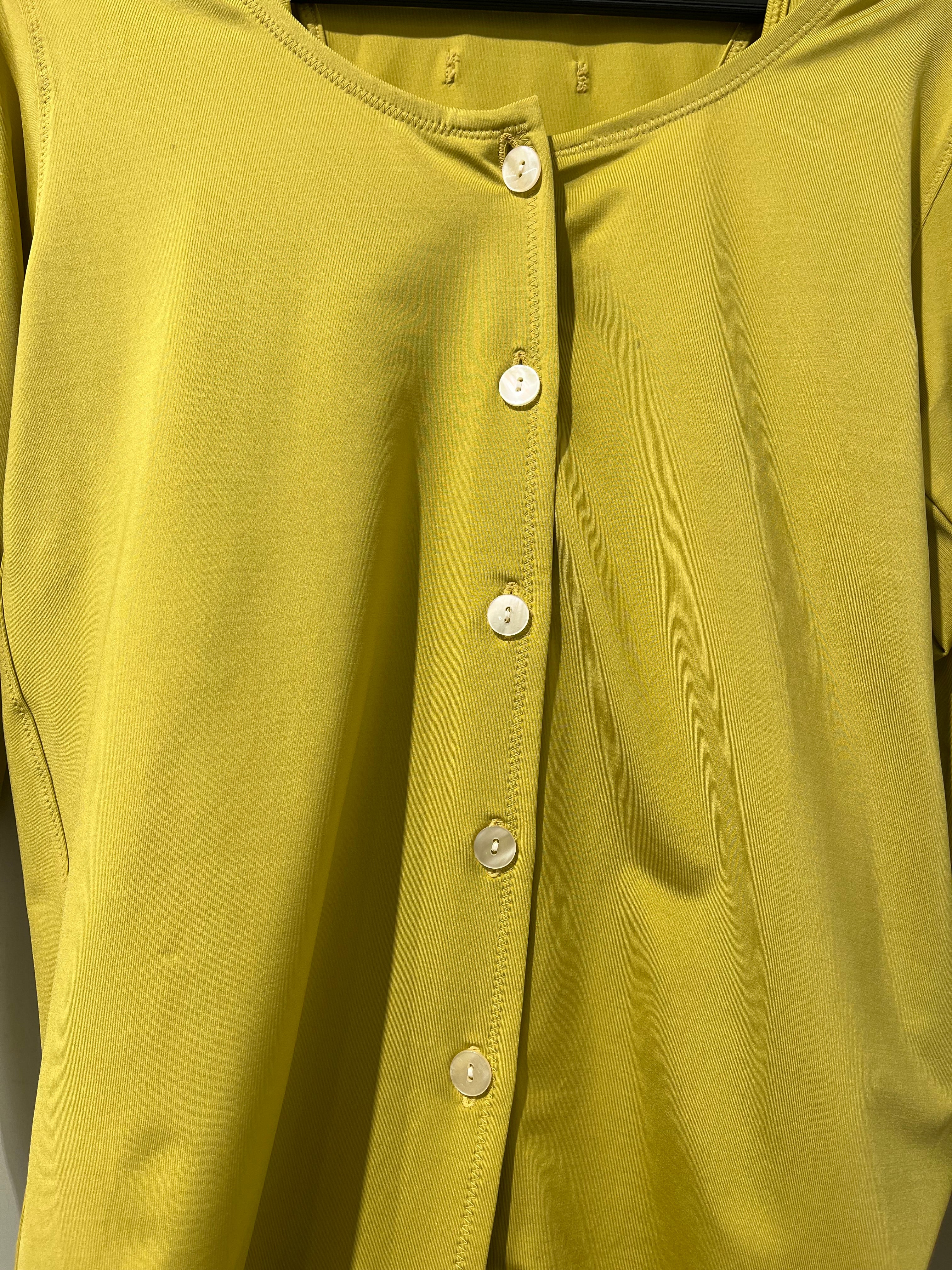 Jean Paul Gaultier/Cardigan/40/GRN/Layered/tank top underneath view 4