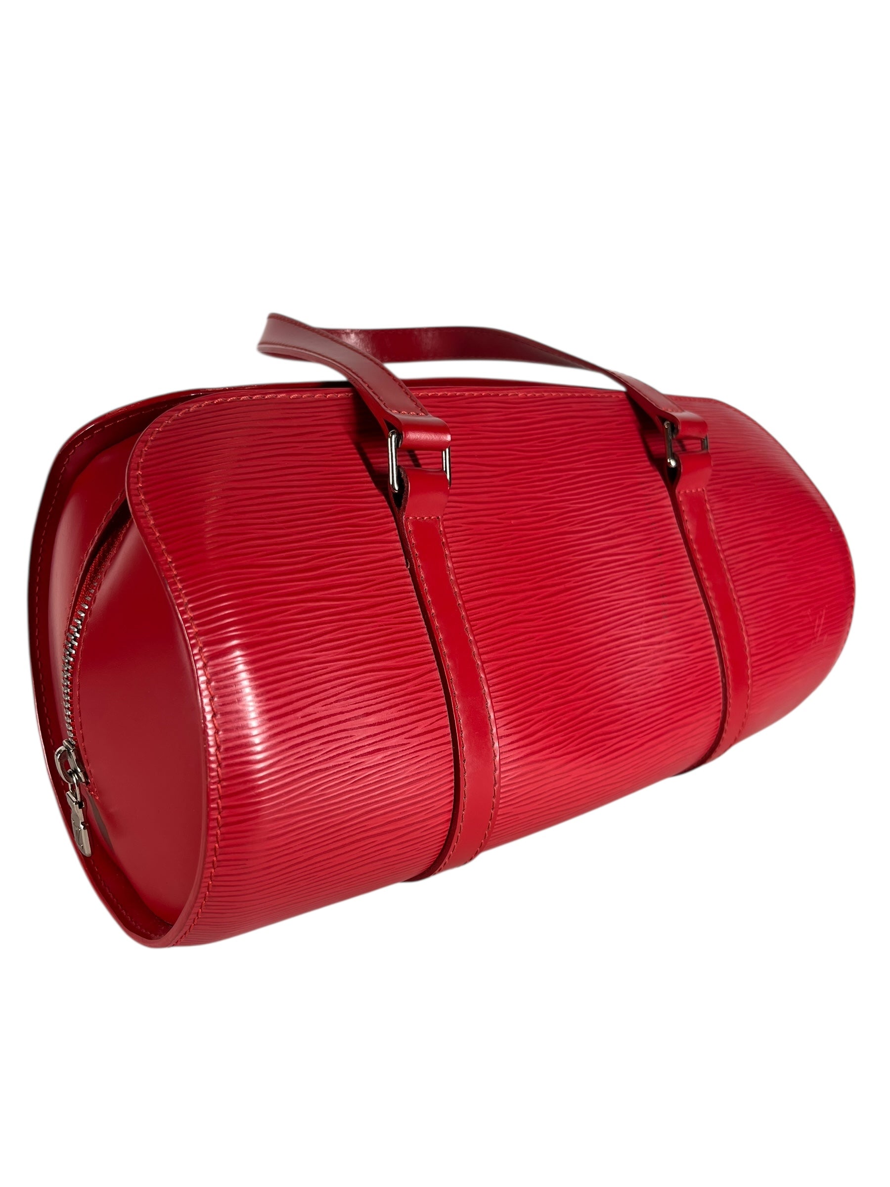 LOUIS VUITTON/Pouch/Leather/RED/epi leather soufflet view 6