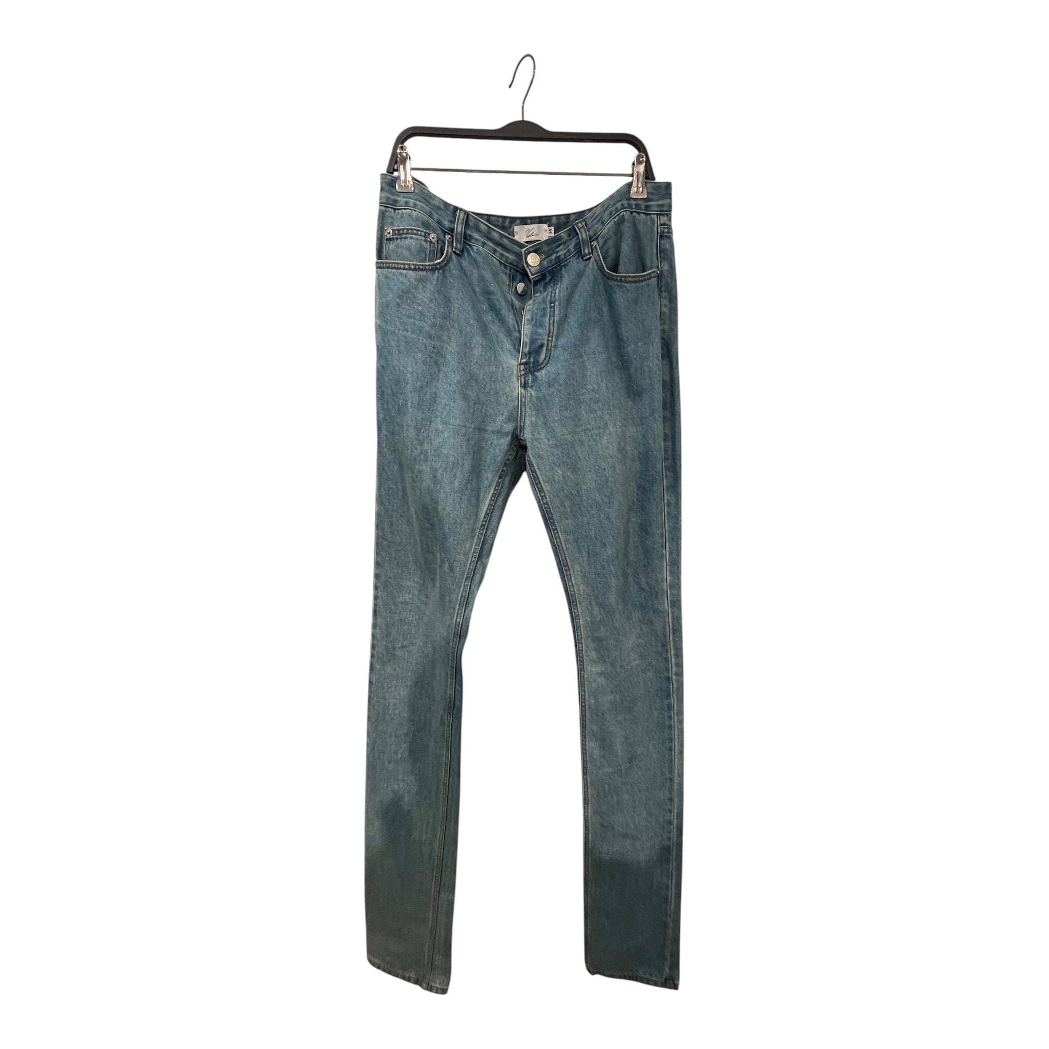 Vale/Straight Pants/34/Denim/BLU/light denim wash super long view 1