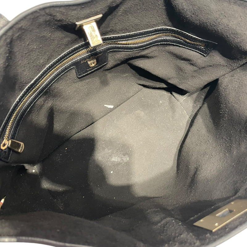 Salvatore Ferragamo/Hand Bag/Leather/BLK/