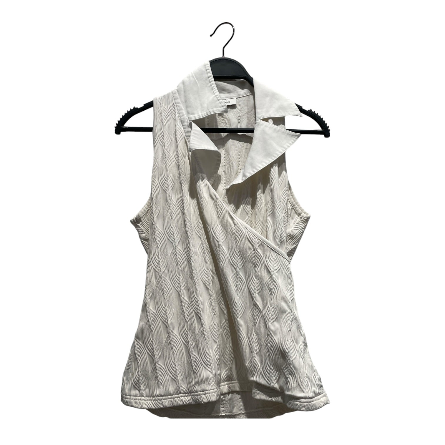 Anne Fontaine/SS Cut & Sew/40/WHT/Catherine P08326 view 1