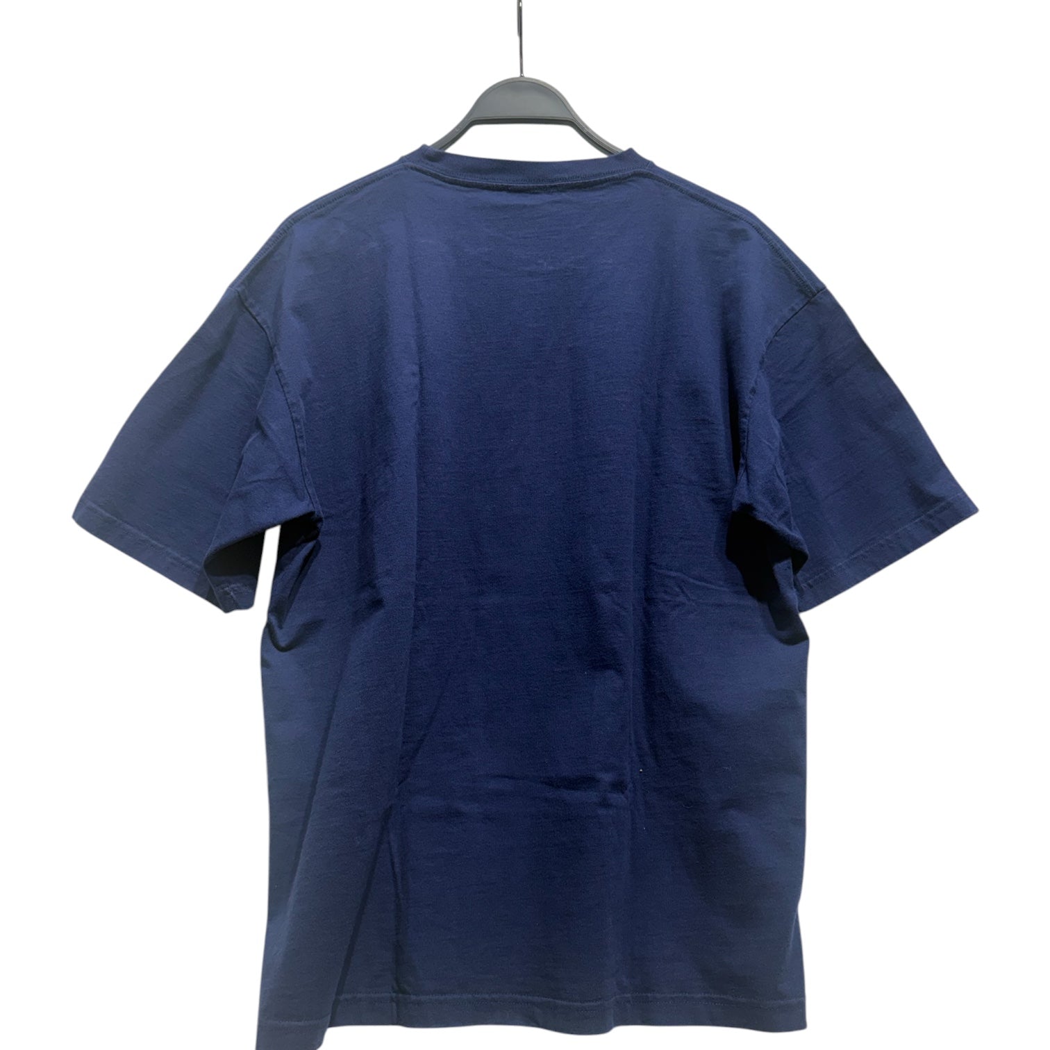 BALENCIAGA/T-Shirt/M/Cotton/NVY/Graphic/chest logo view 2
