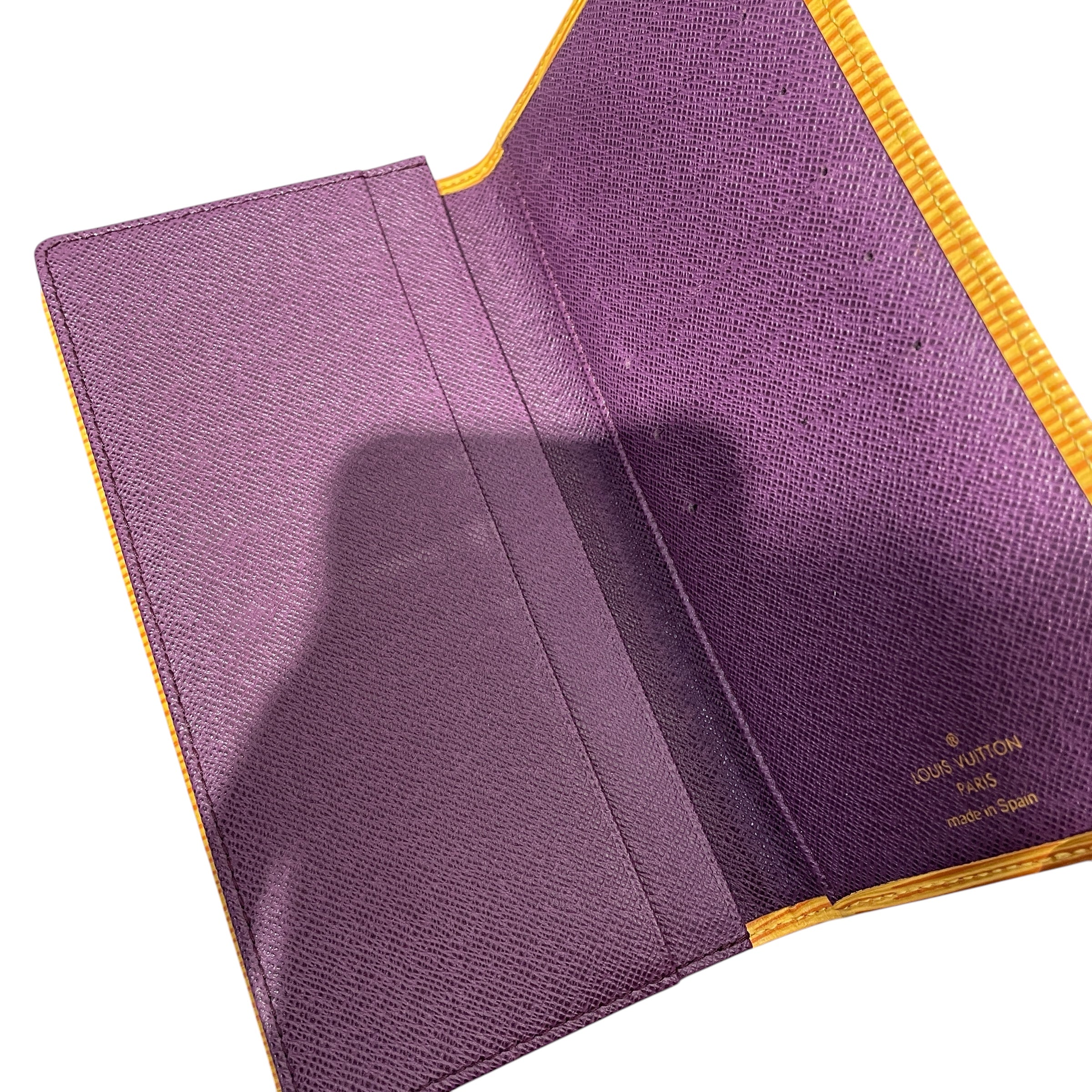 LOUIS VUITTON/Bifold Wallet/YEL/EPI BIFOLD CARD HOLDER view 4
