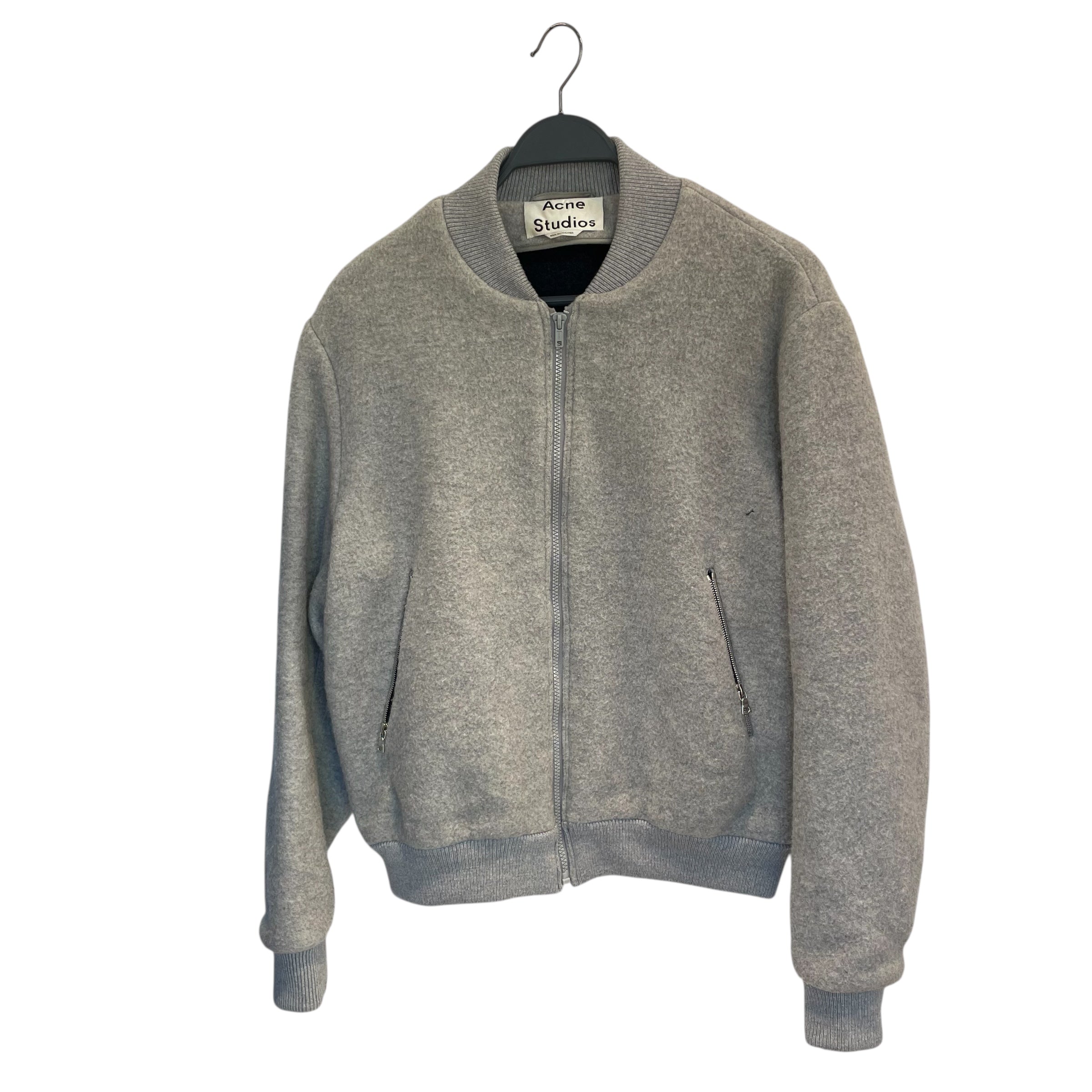 Acne Studios/Puffer Jkt/L/Wool/GRY/Grey Wool Bomber view 1