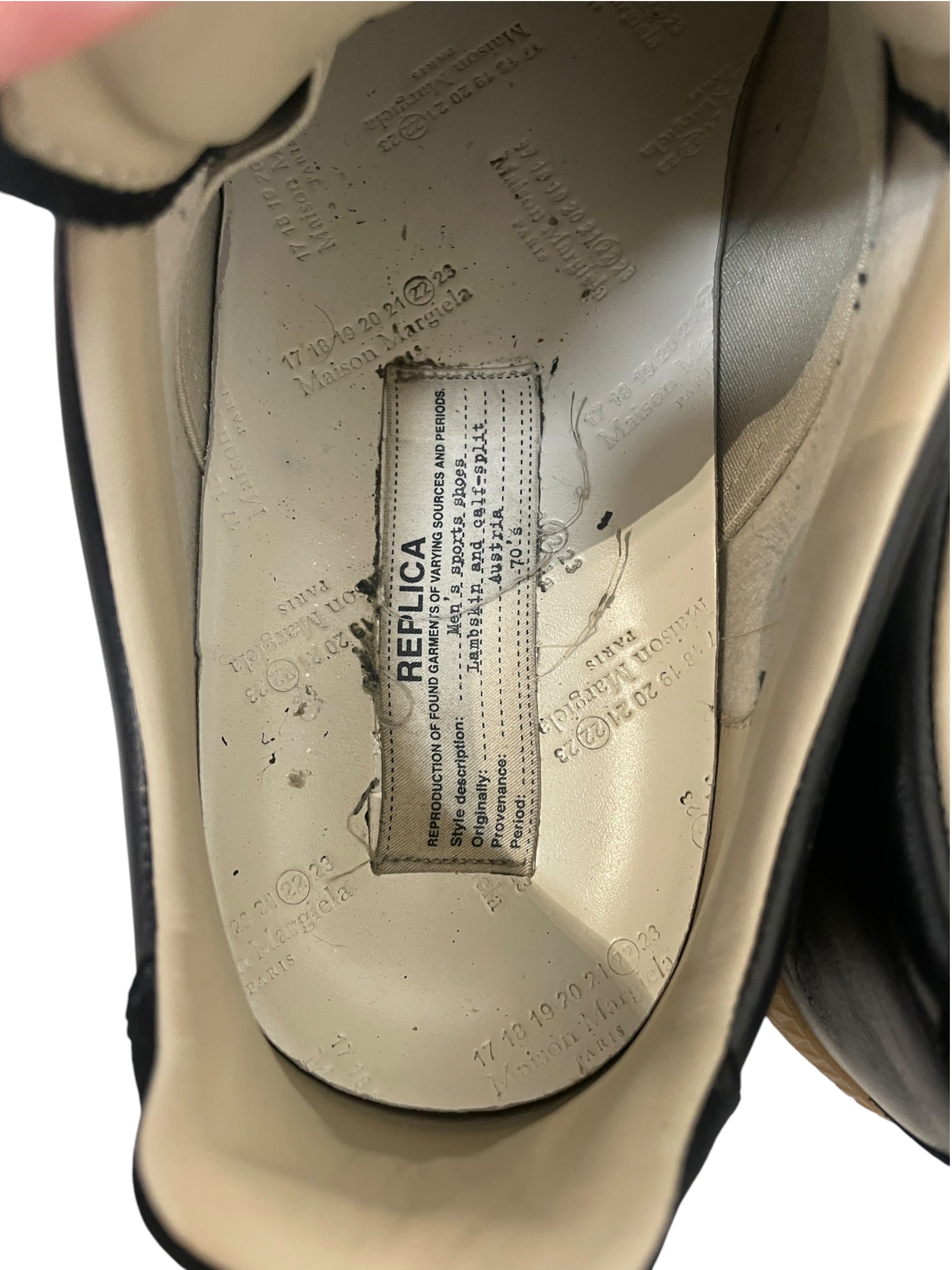 Maison Margiela/Low-Sneakers/EU 43/Suede/BLK/ view 3