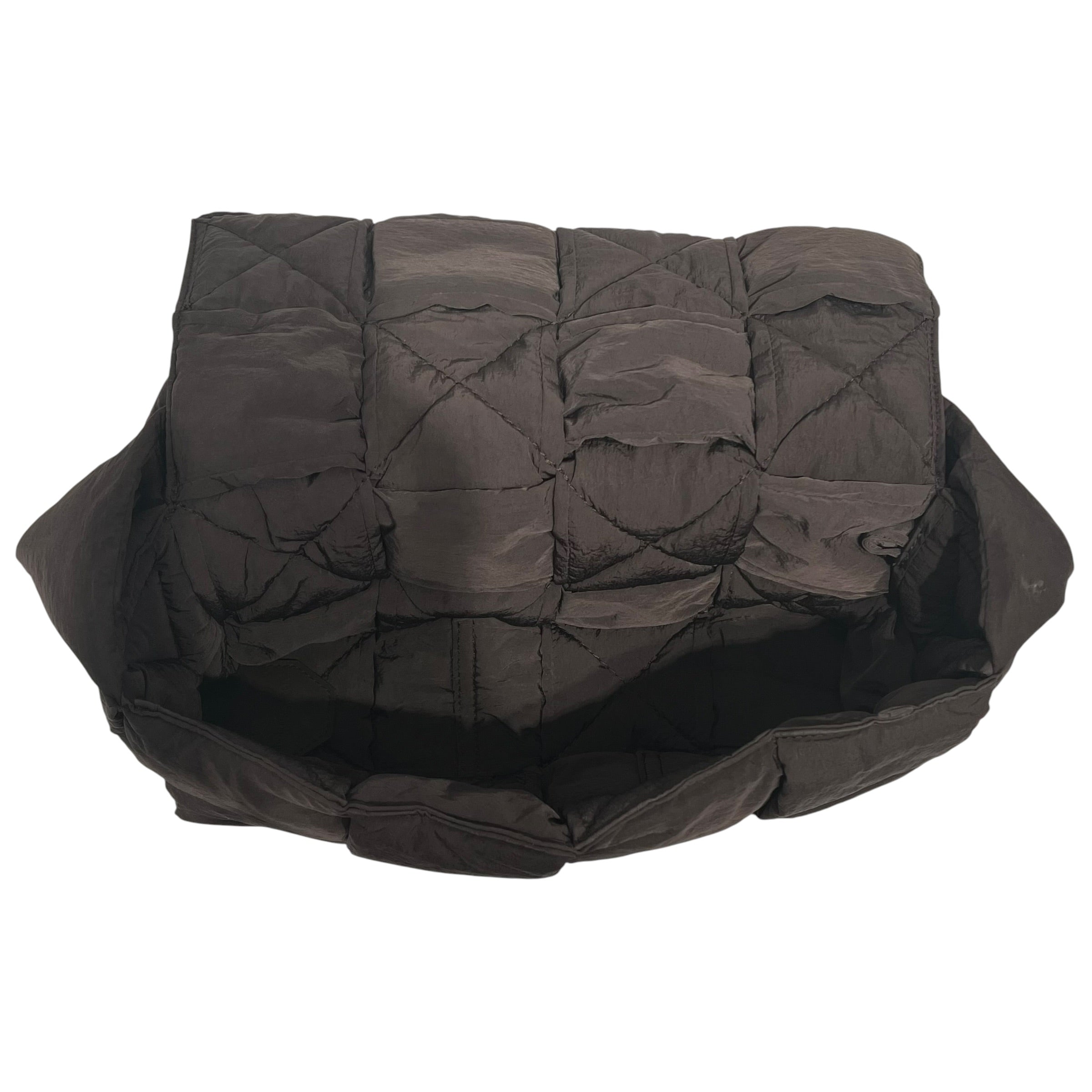 BOTTEGA VENETA/Cross Body Bag/Nylon/BRW/PADDEDCASSETTEBAG view 5