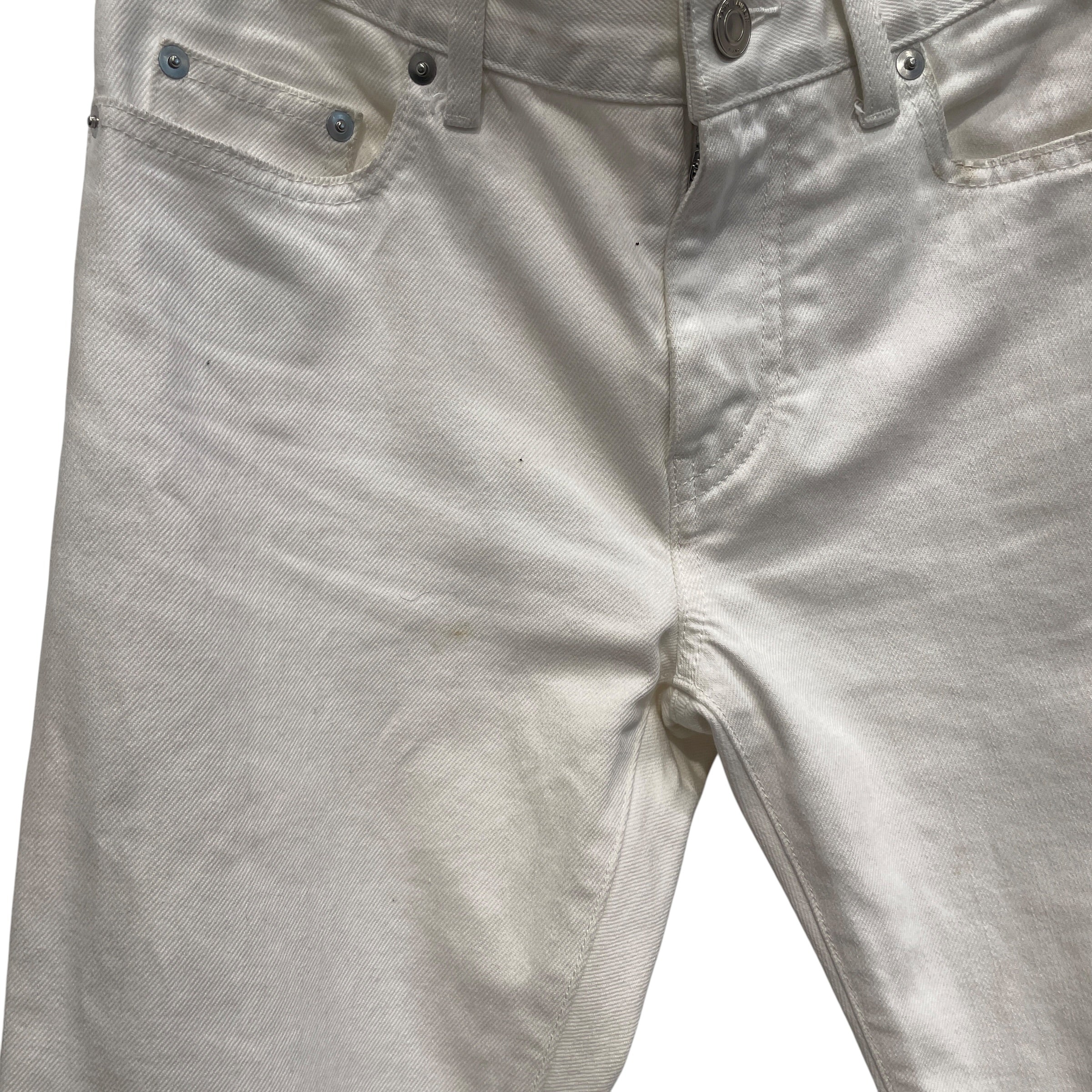 SAINT LAURENT/Overall/29/Cotton/WHT/D02 M/SK-LW view 3