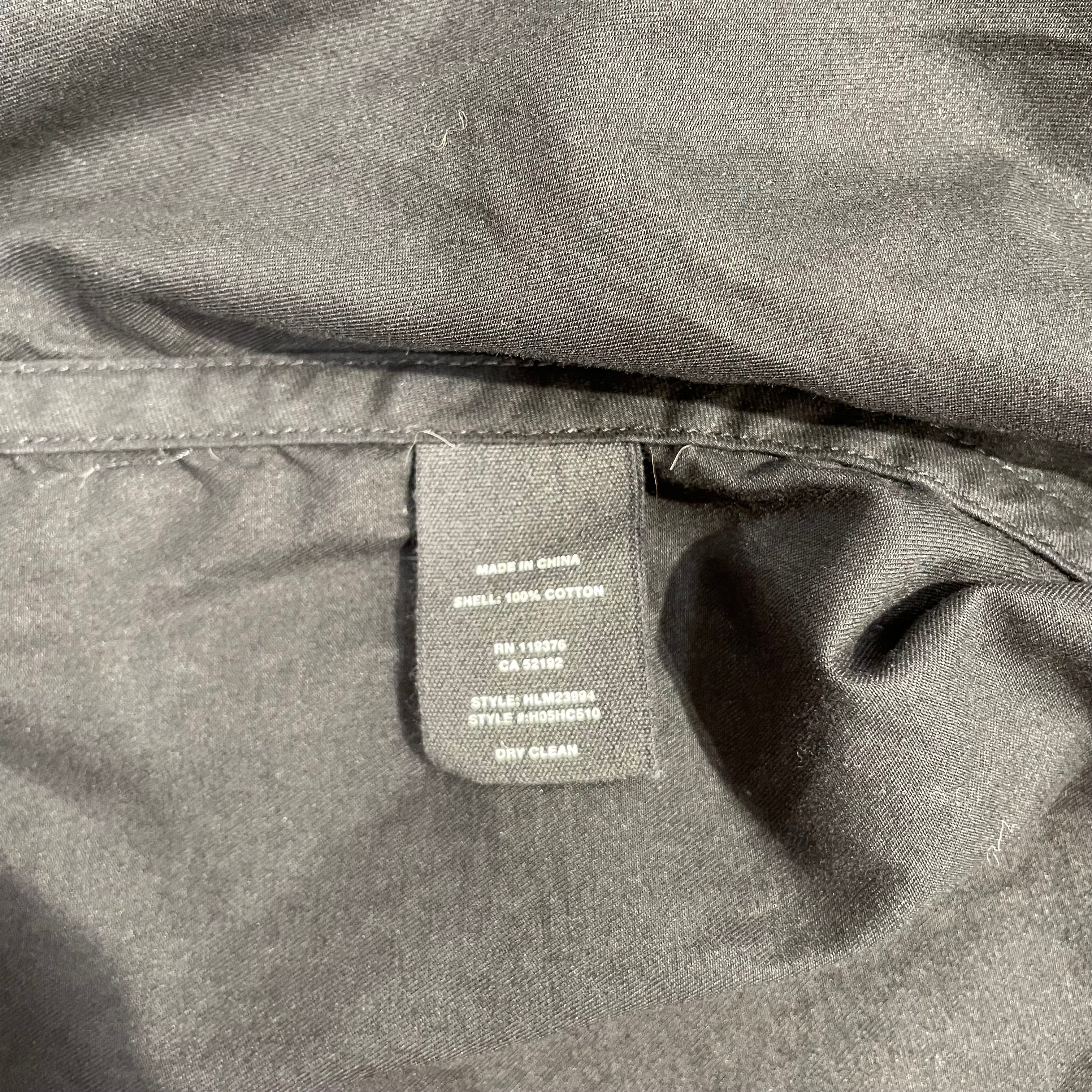 Helmut Lang/Shirt/S/Cotton/BLK/BAGGY TAPERED CUT view 4