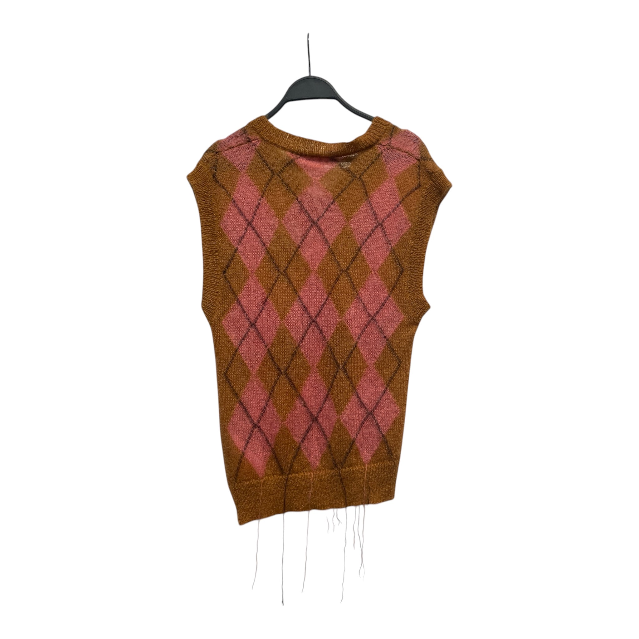 MARNI/Knitted Vest/48/Hombre Check/Mohair/PNK/ view 2