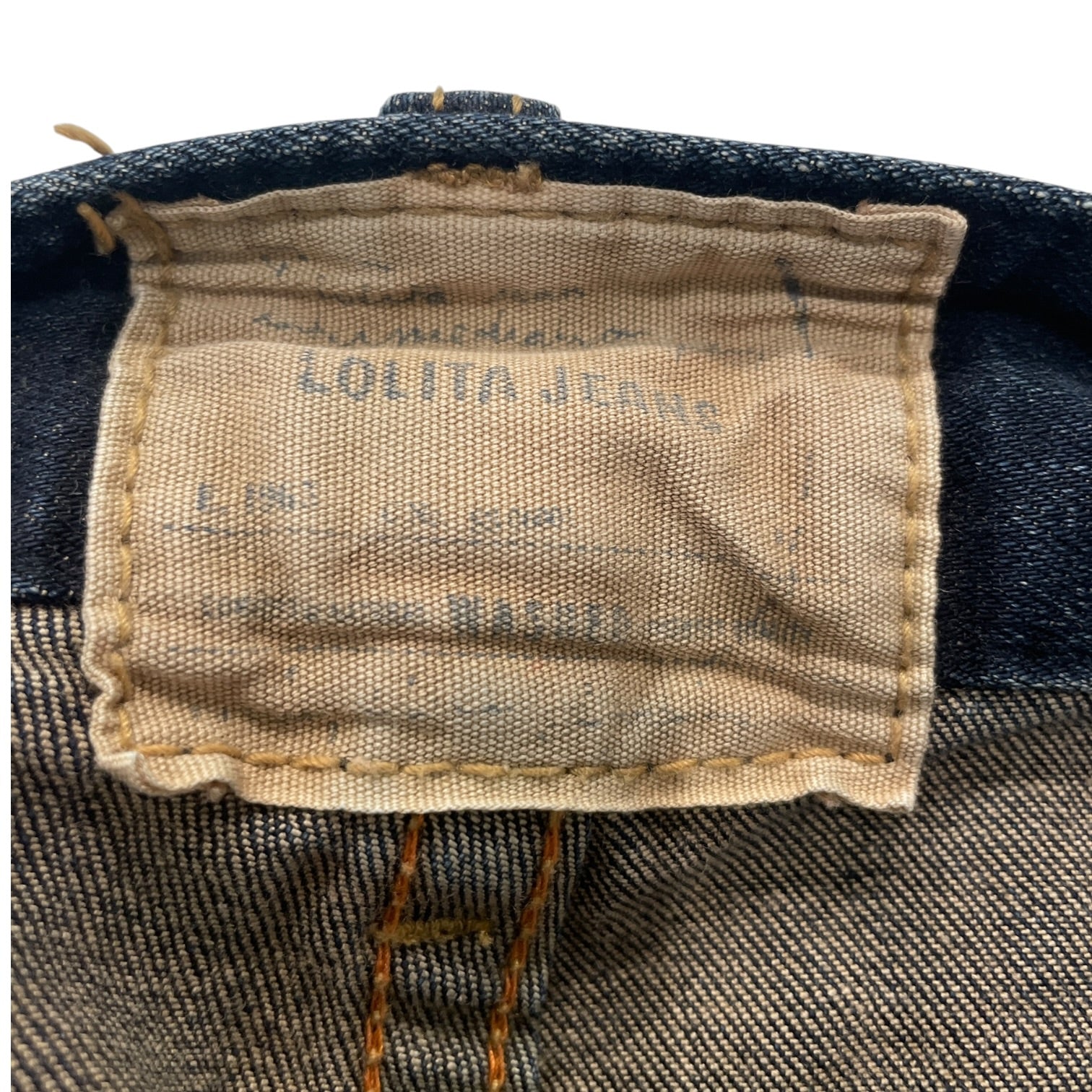LOLITA JEANS/Skinny Pants/25/Cotton/IDG/CONTRAST STITCH LOW RISE view 3