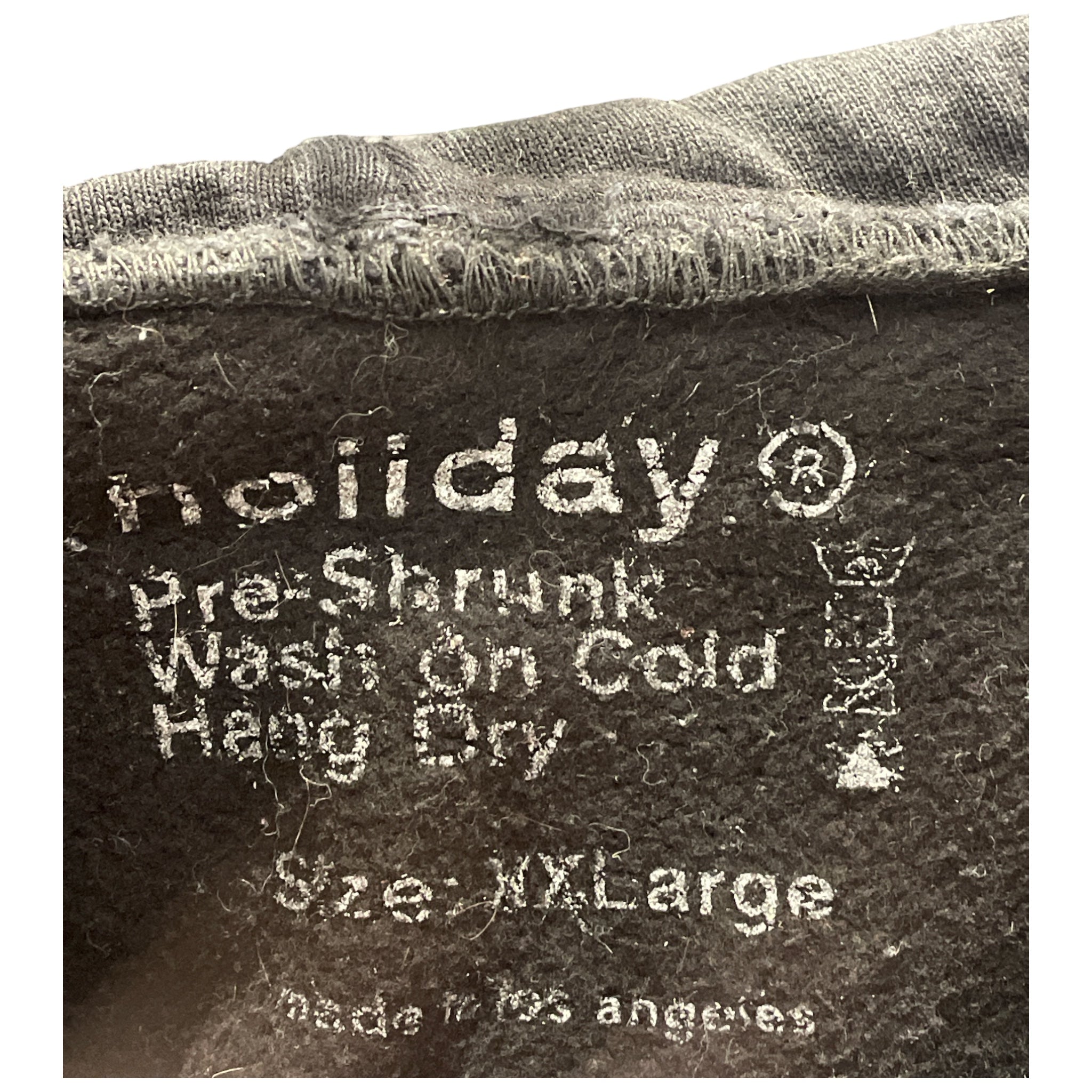 holiday/Zip Up Hoodie/XXL/Cotton/BLK/ view 3