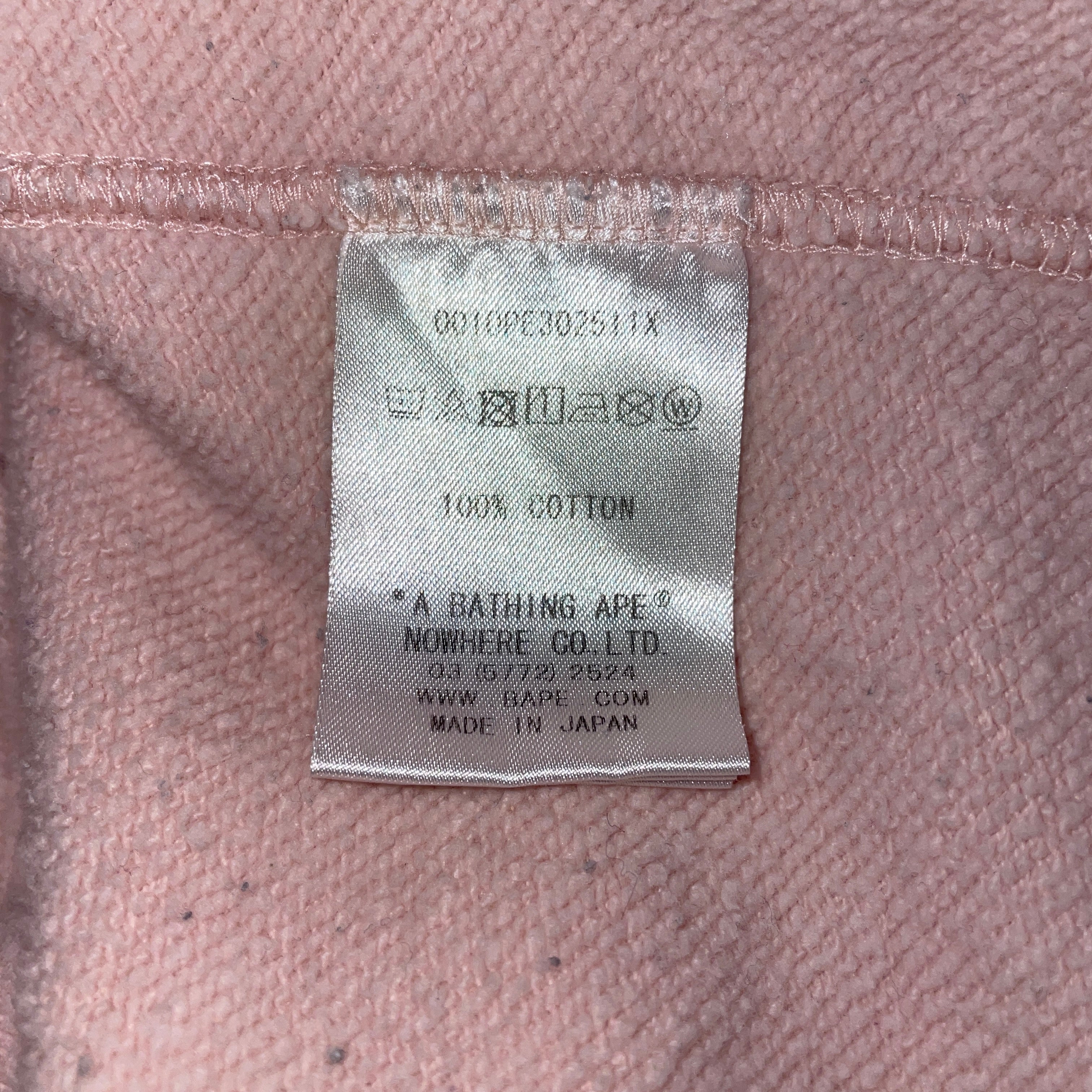 A BATHING APE/Hoodie/S/Cotton/PNK/SS HOODIE DRESS view 4